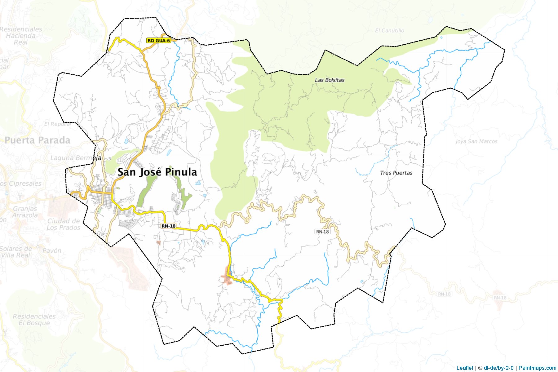 Muestras de recorte de mapas San Jose Pinula (Guatemala)-1