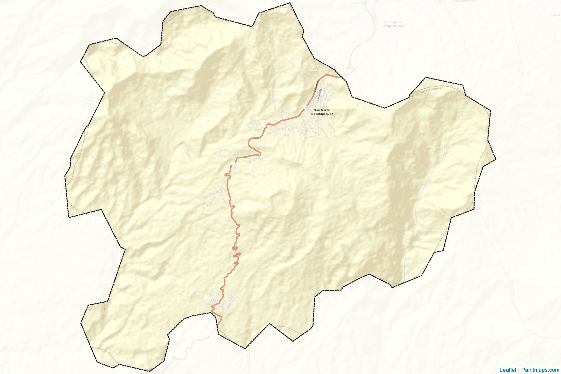 Muestras de recorte de mapas San Martin Sacatepequez (Quezaltenango)-2