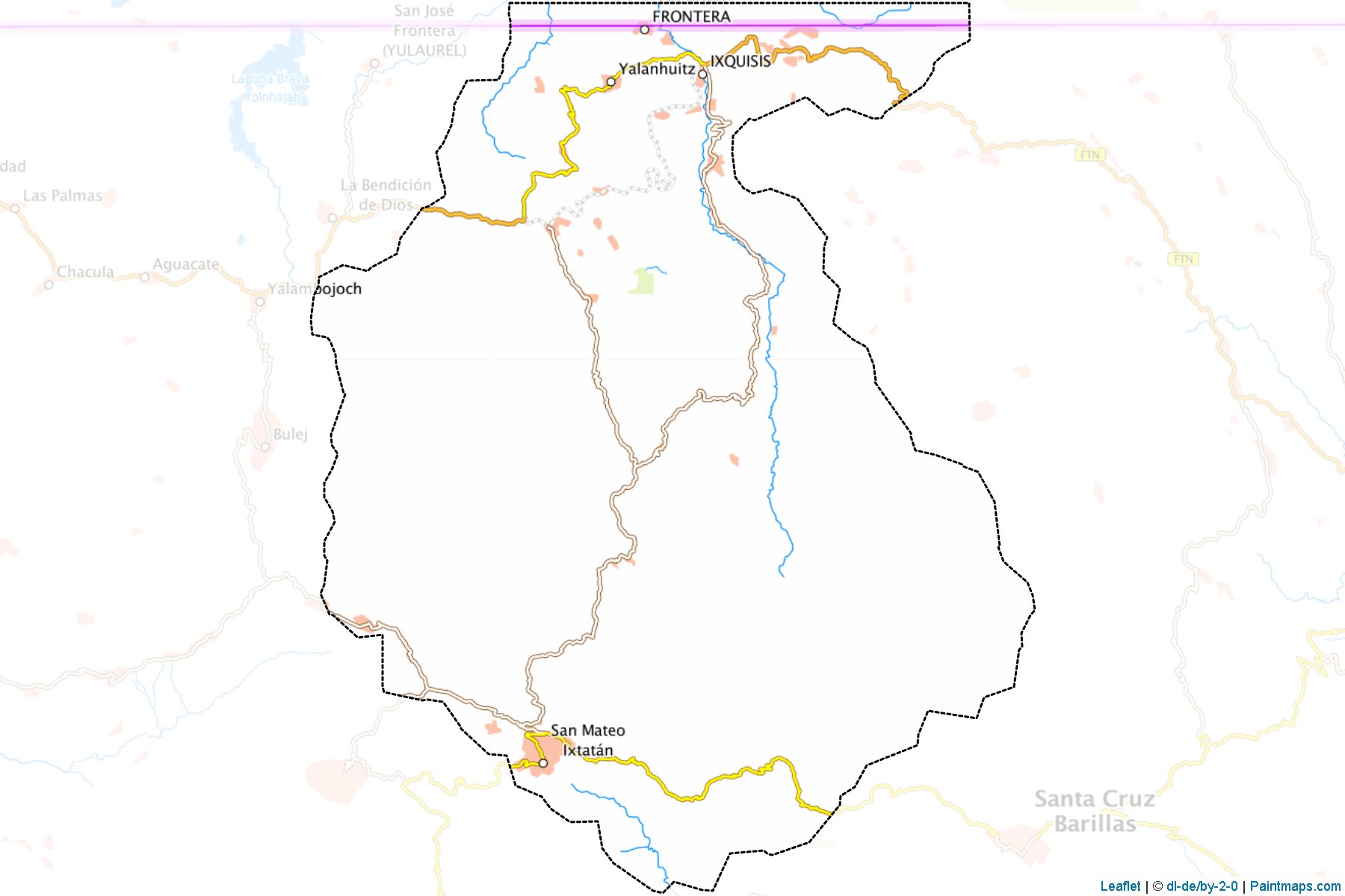 San Mateo Ixtatan (Huehuetenango) Haritası Örnekleri-1