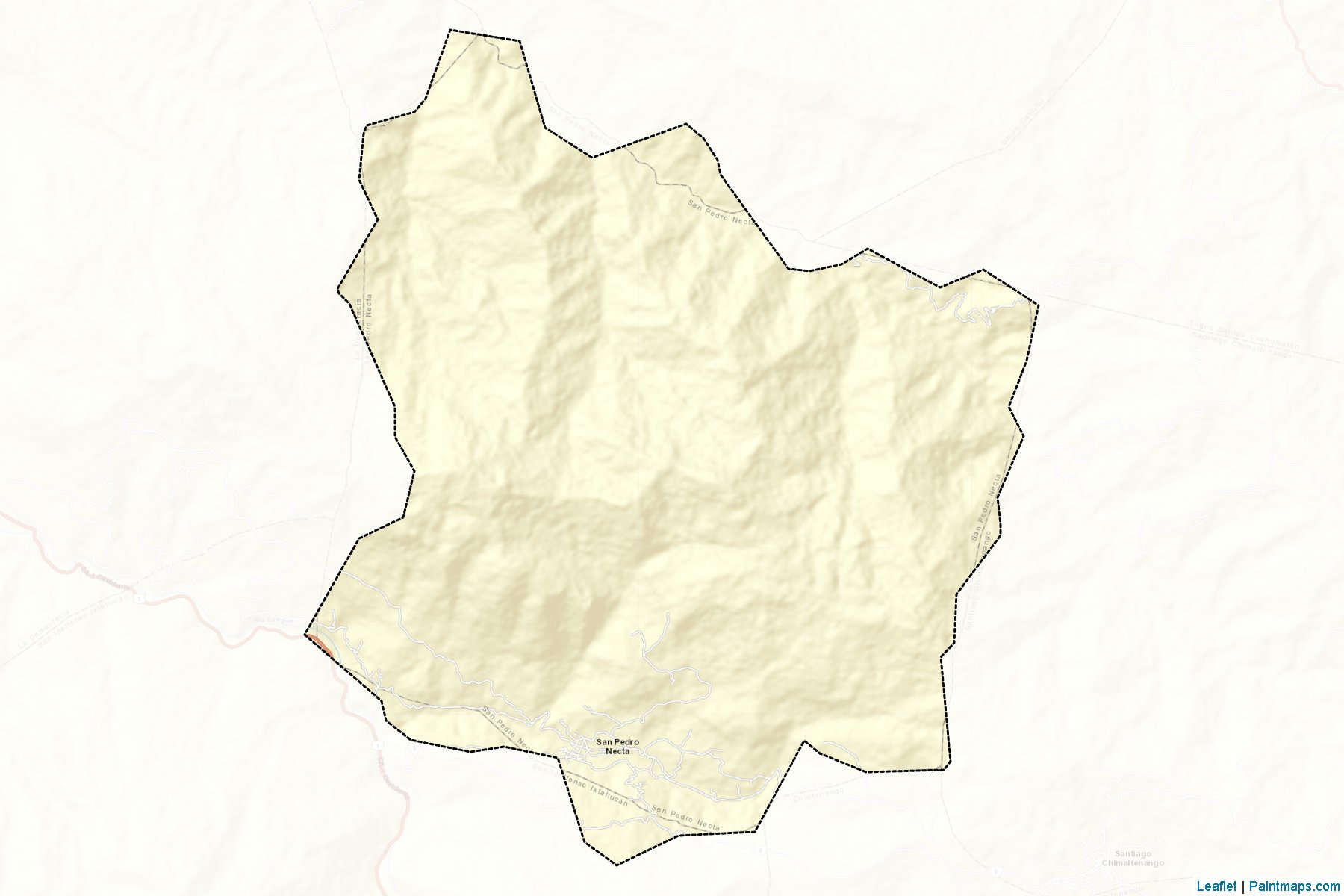 Muestras de recorte de mapas San Pedro Necta (Huehuetenango)-2