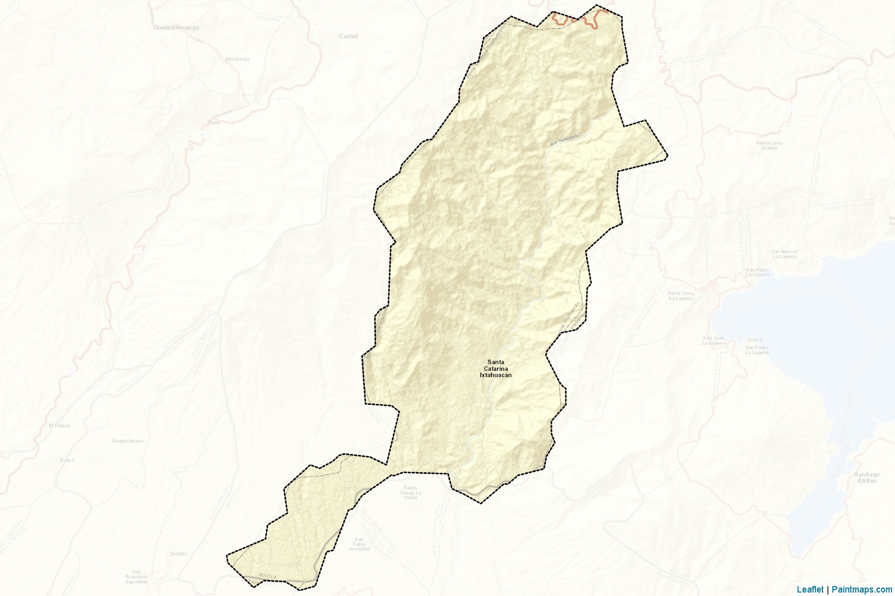 Santa Catarina Ixtahuacan (Solola Departmanı) Haritası Örnekleri-2