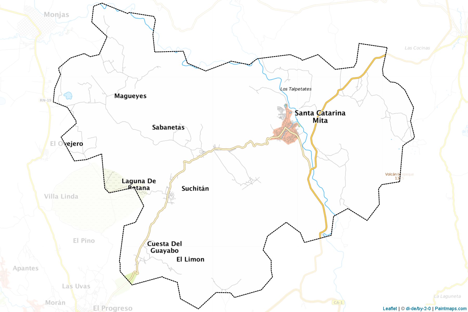 Muestras de recorte de mapas Santa Catarina Mita (Jutiapa)-1