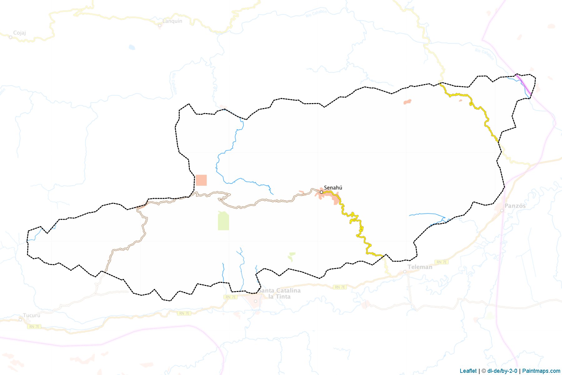 Muestras de recorte de mapas Senahu (Alta Verapaz)-1