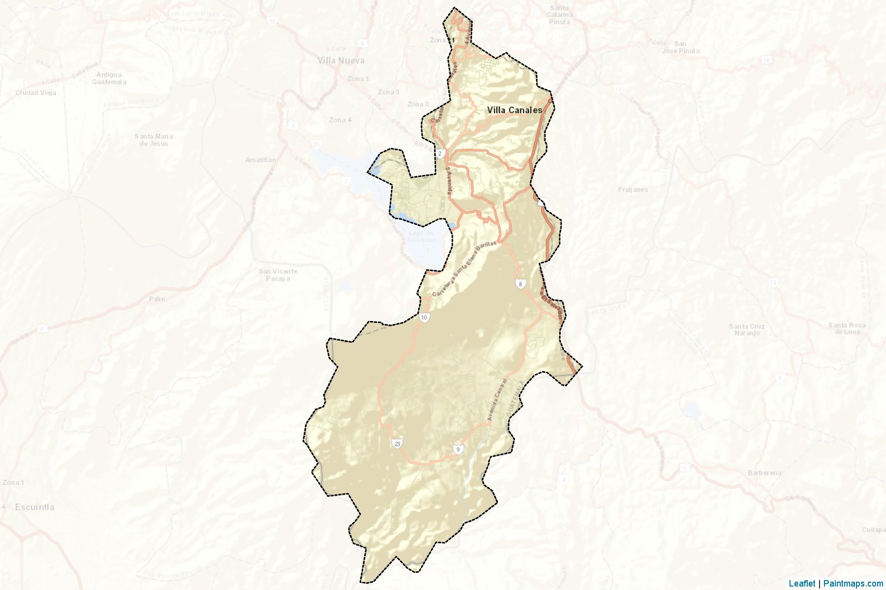 Villa Canales (Guatemala) Map Cropping Samples-2