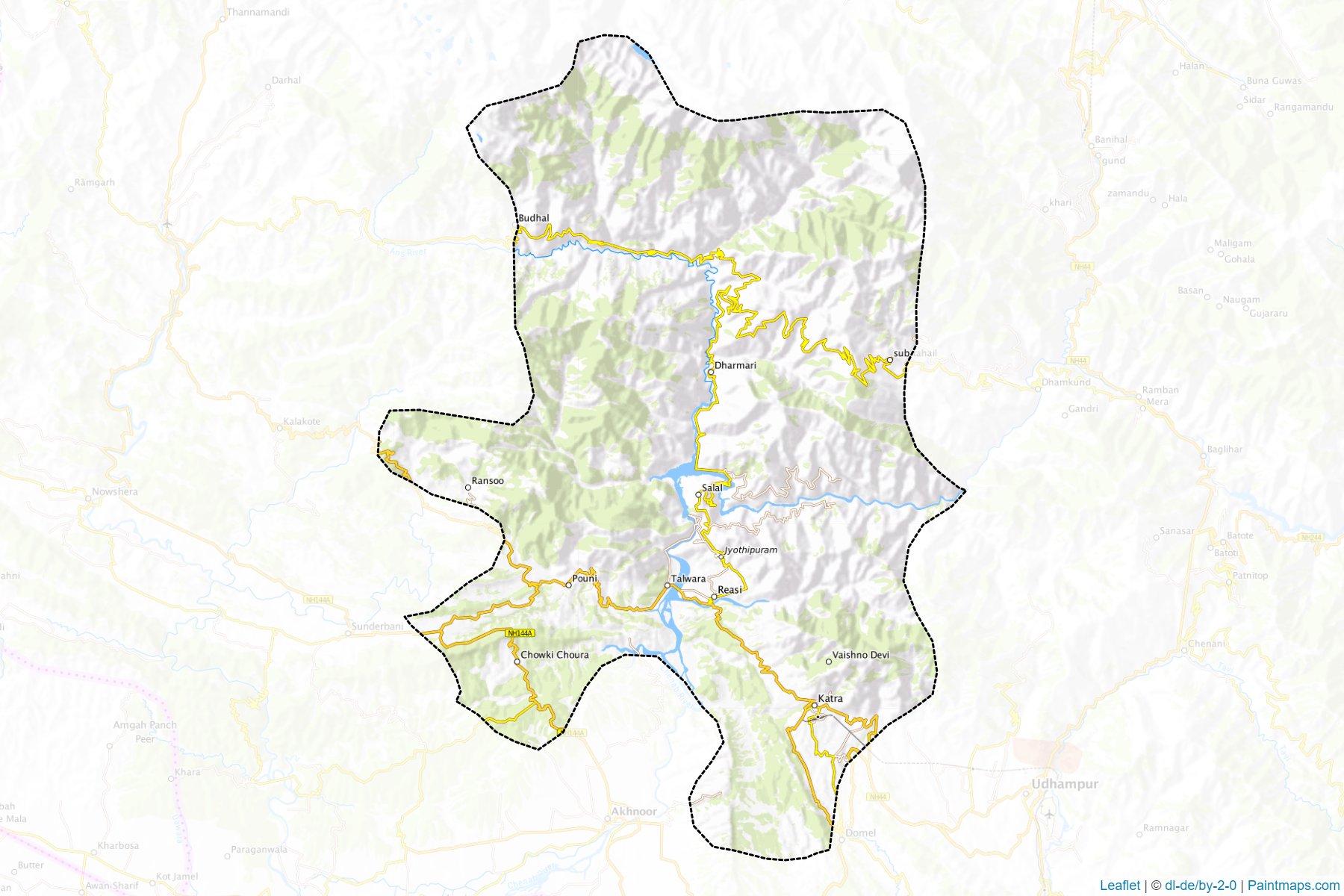 Reasi (Cemmu ve Keşmir) Haritası Örnekleri-1