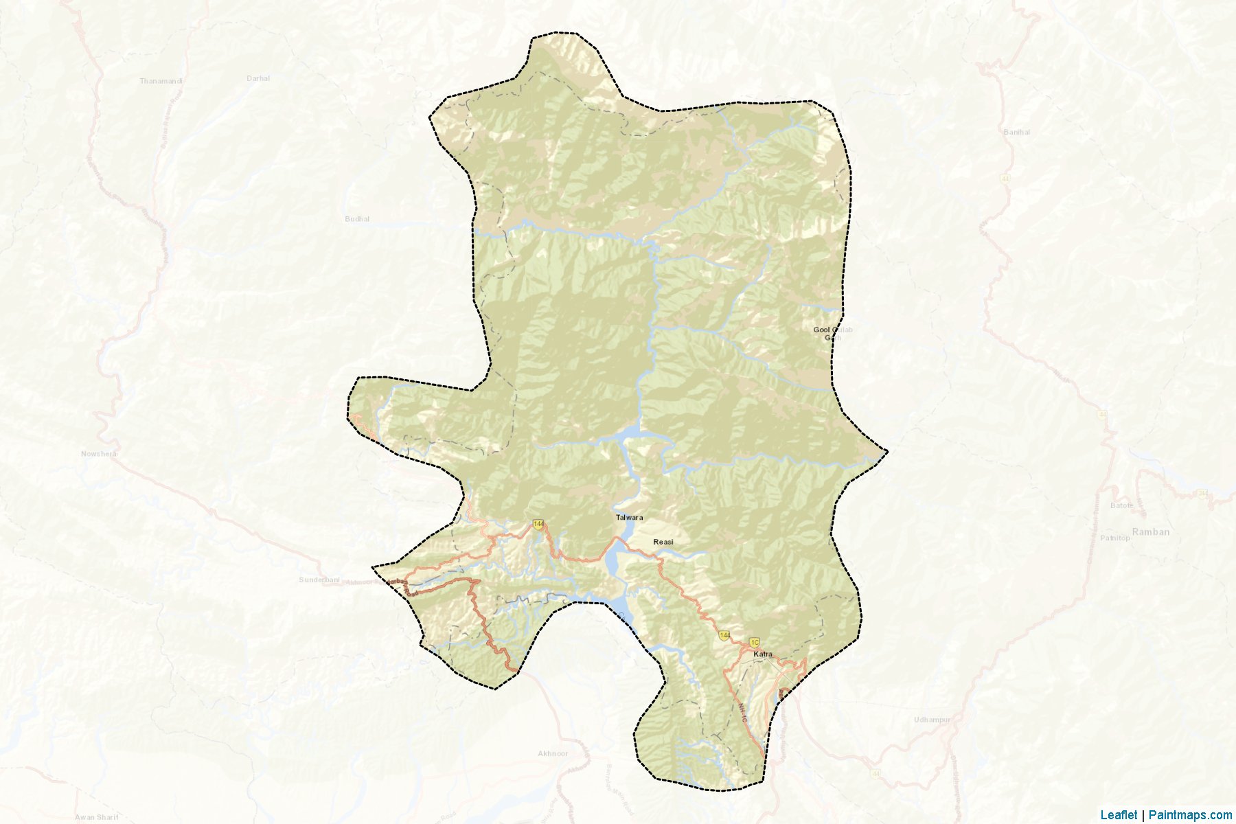 Reasi (Cemmu ve Keşmir) Haritası Örnekleri-2