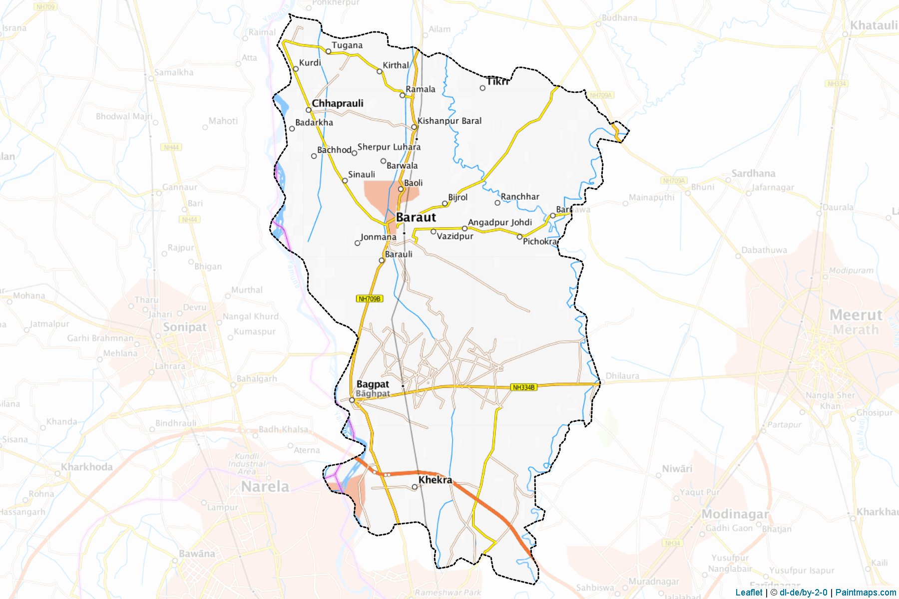 Baghpat (Uttar Pradesh) Map Cropping Samples-1