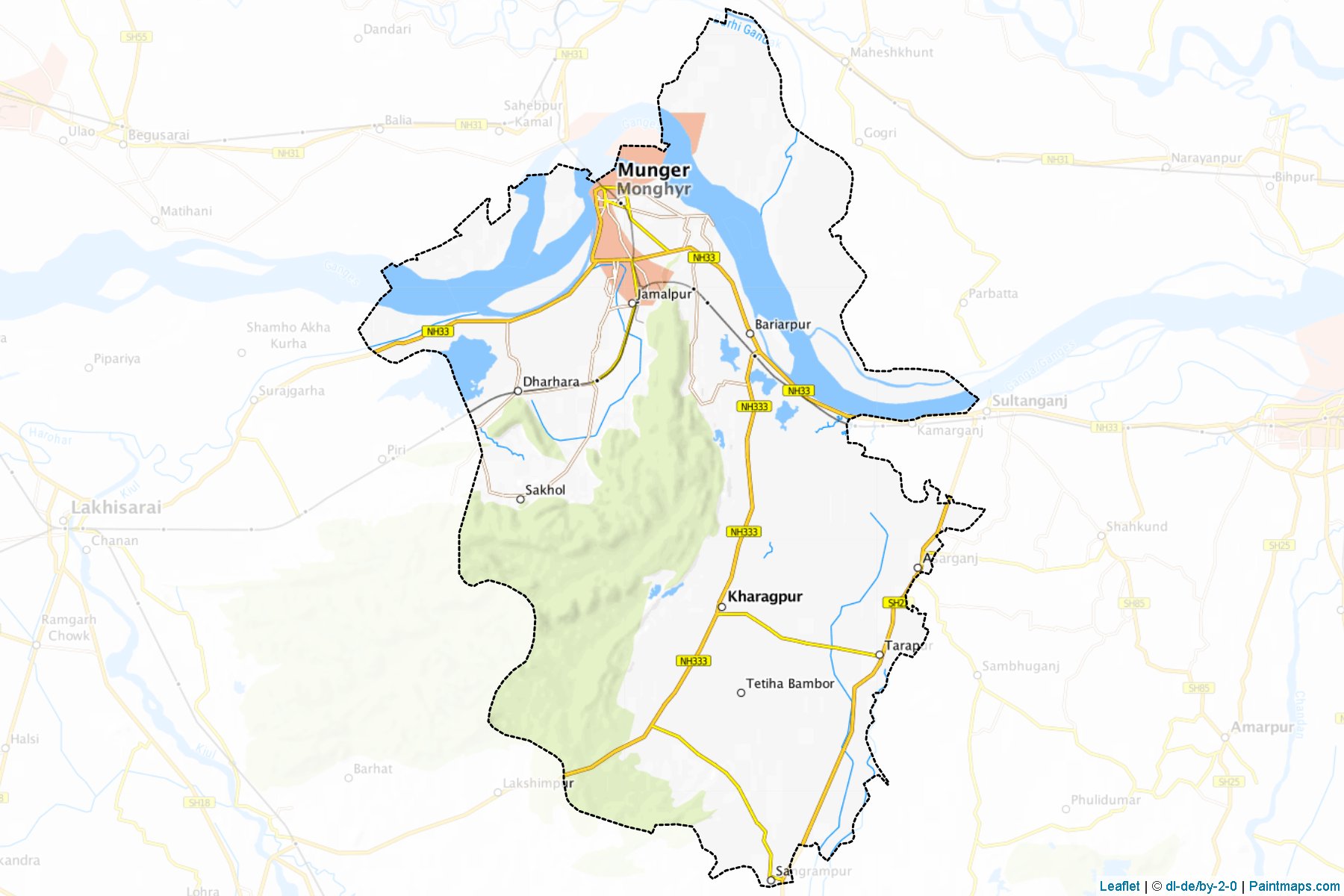 Munger (Bihar) Map Cropping Samples-1