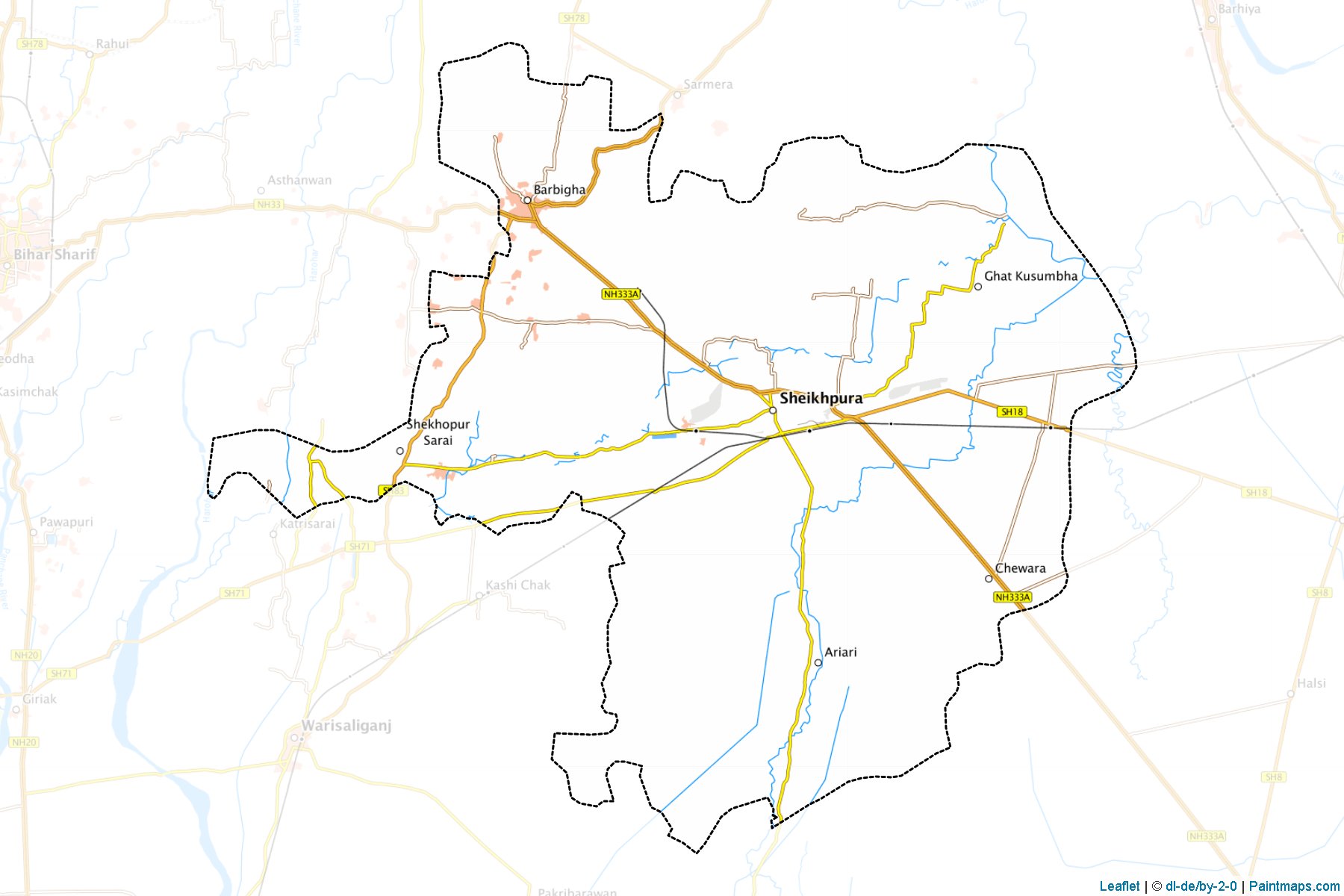 Sheikhpura (Bihar) Map Cropping Samples-1