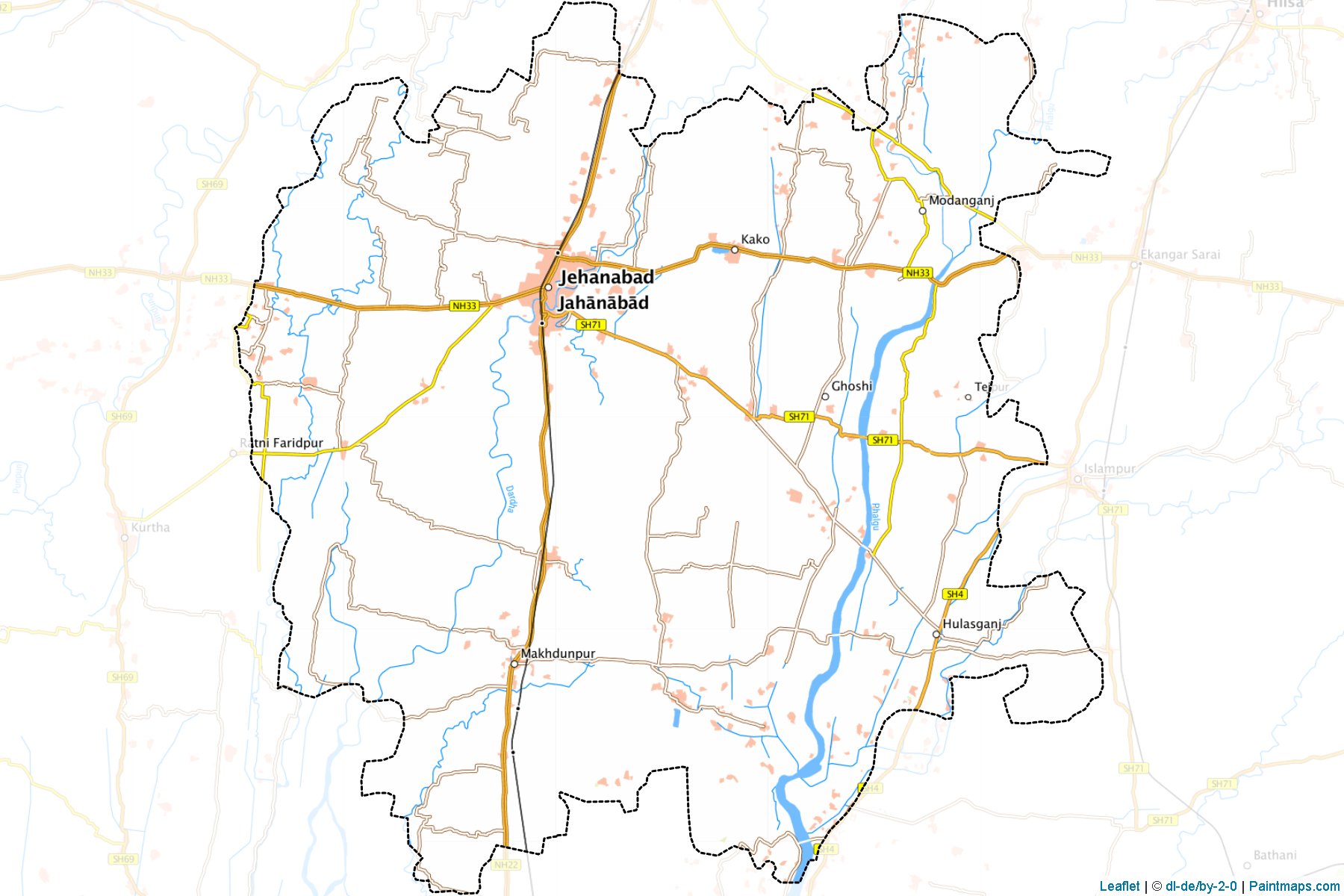 Jehanabad (Bihar) Map Cropping Samples-1