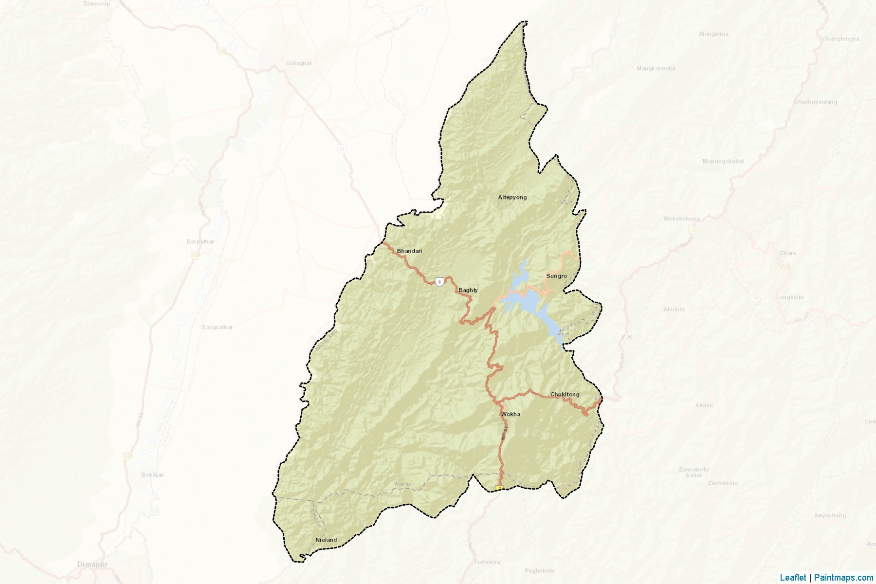 Wokha (Nagaland) Map Cropping Samples-2