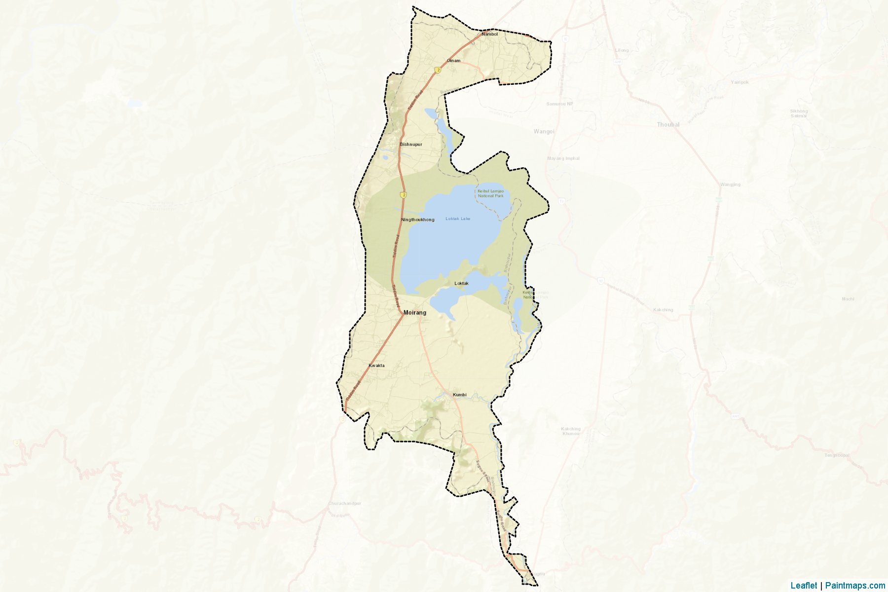 Bishnupur (Manipur) Map Cropping Samples-2