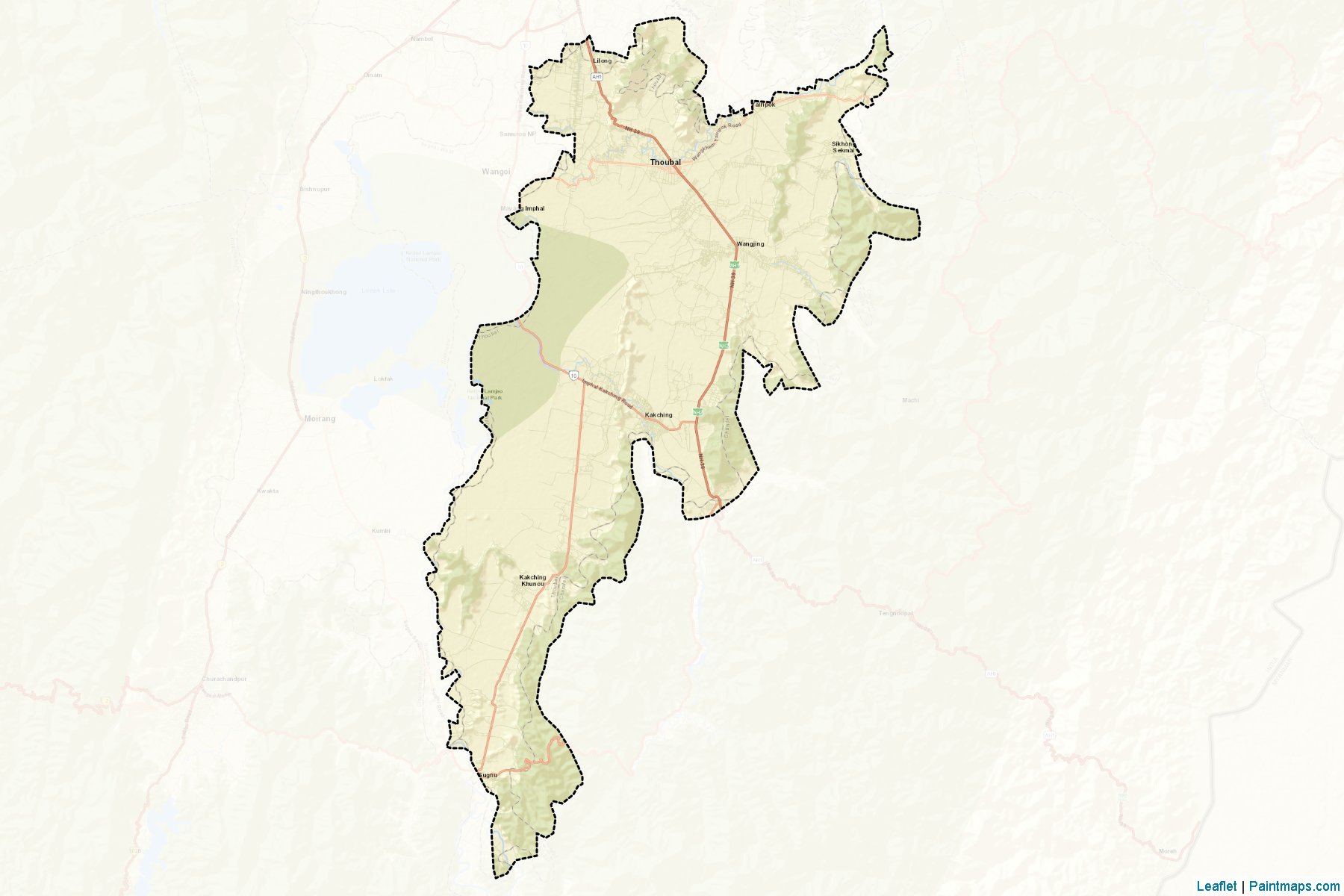 Thoubal (Manipur) Haritası Örnekleri-2