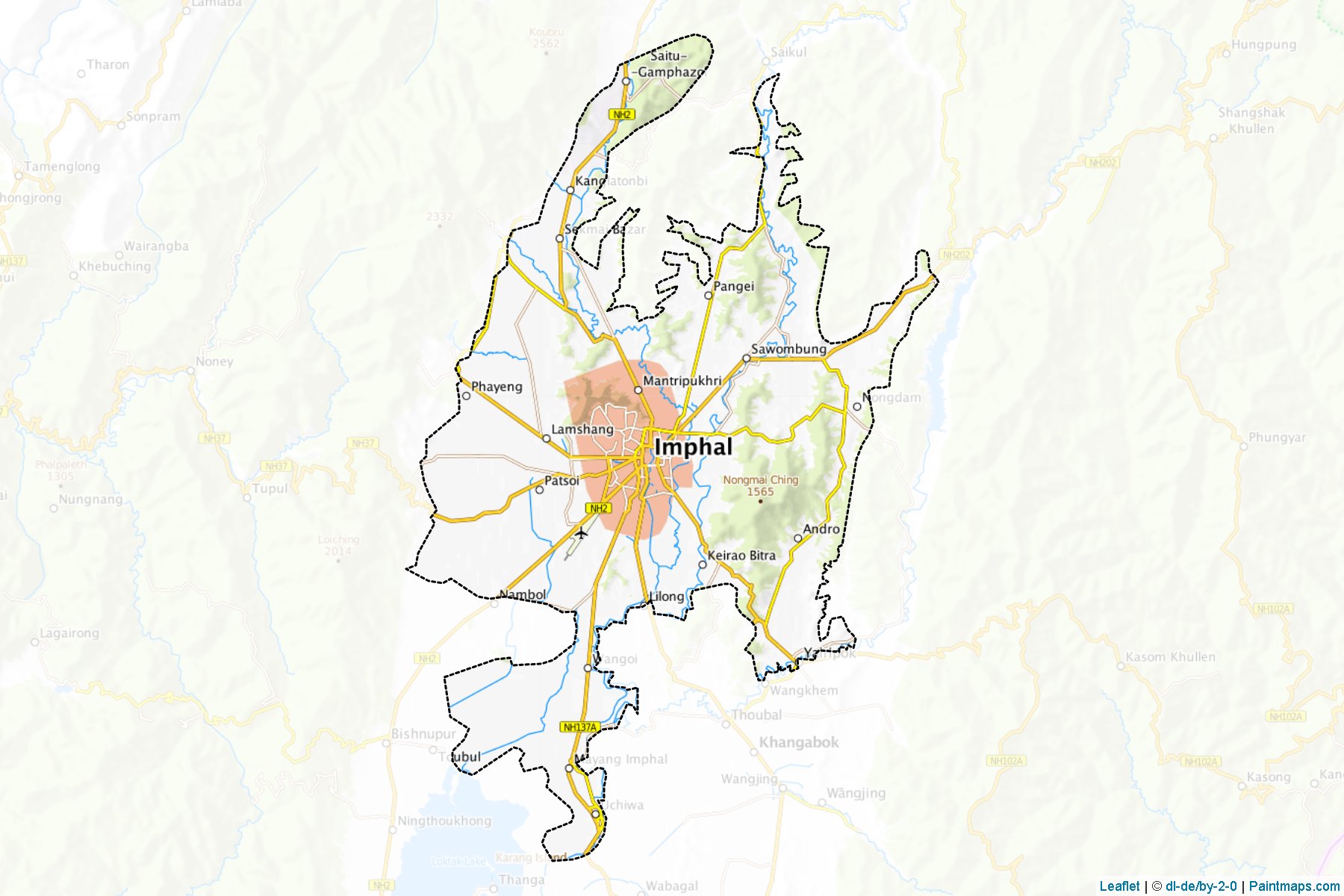 East Imphal (Manipur) Map Cropping Samples-1