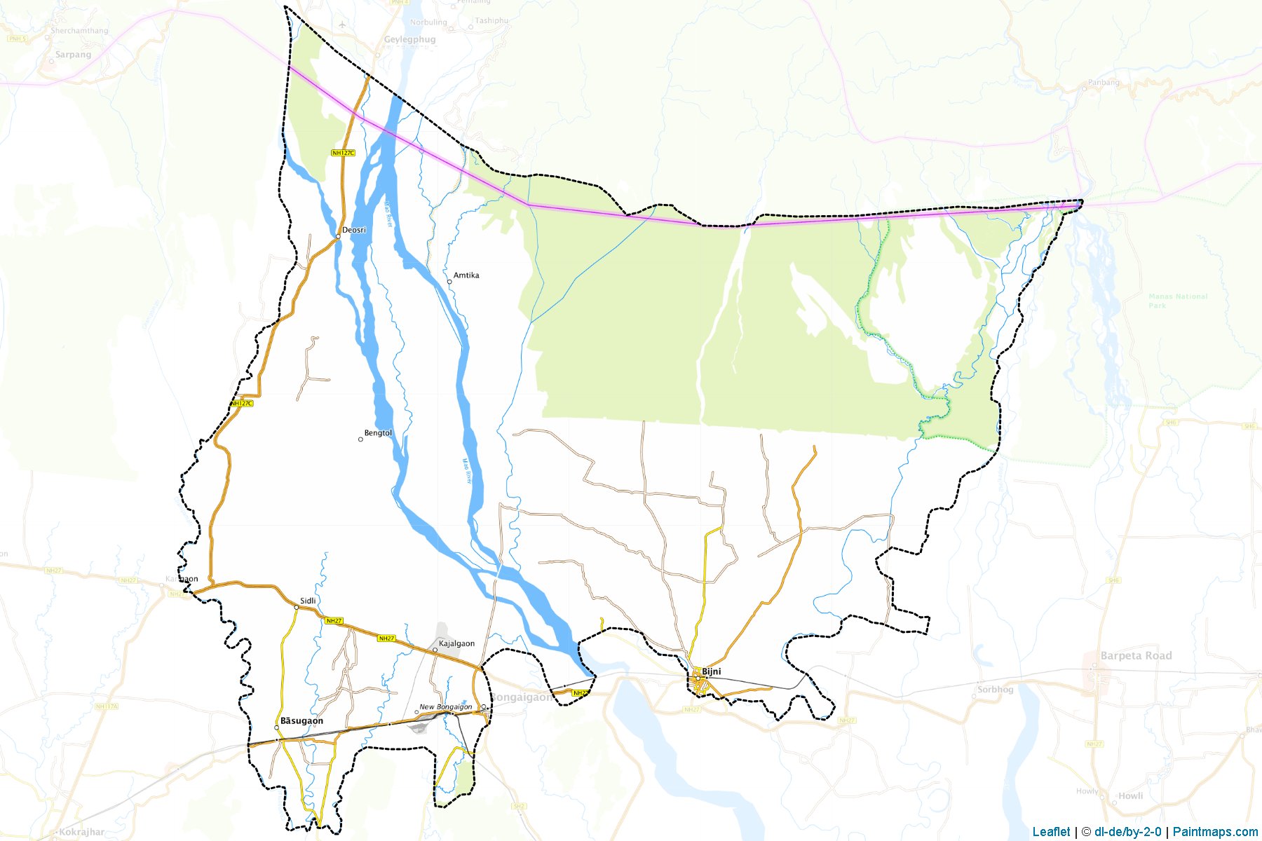 Chirang (Assam) Map Cropping Samples-1