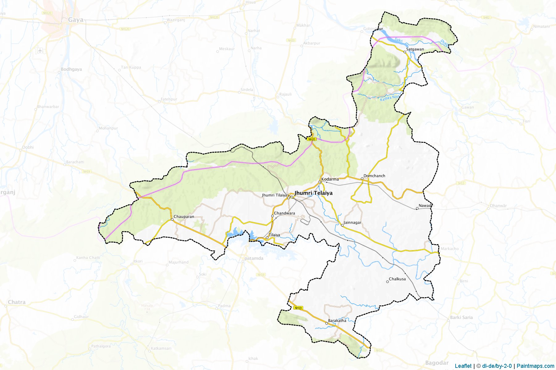 Hazaribagh (Jharkhand) Map Cropping Samples-1