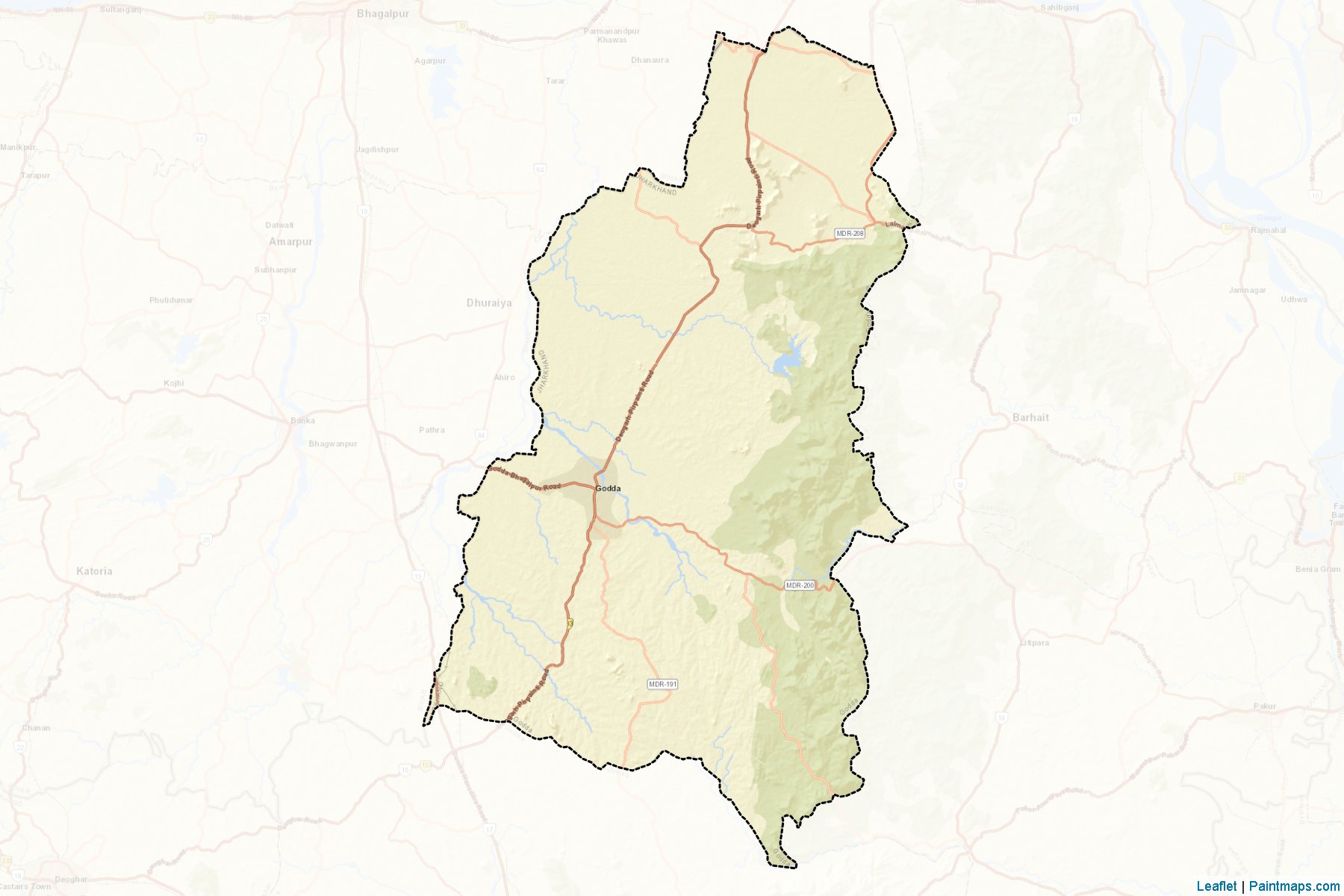 Godda (Jharkhand) Map Cropping Samples-2