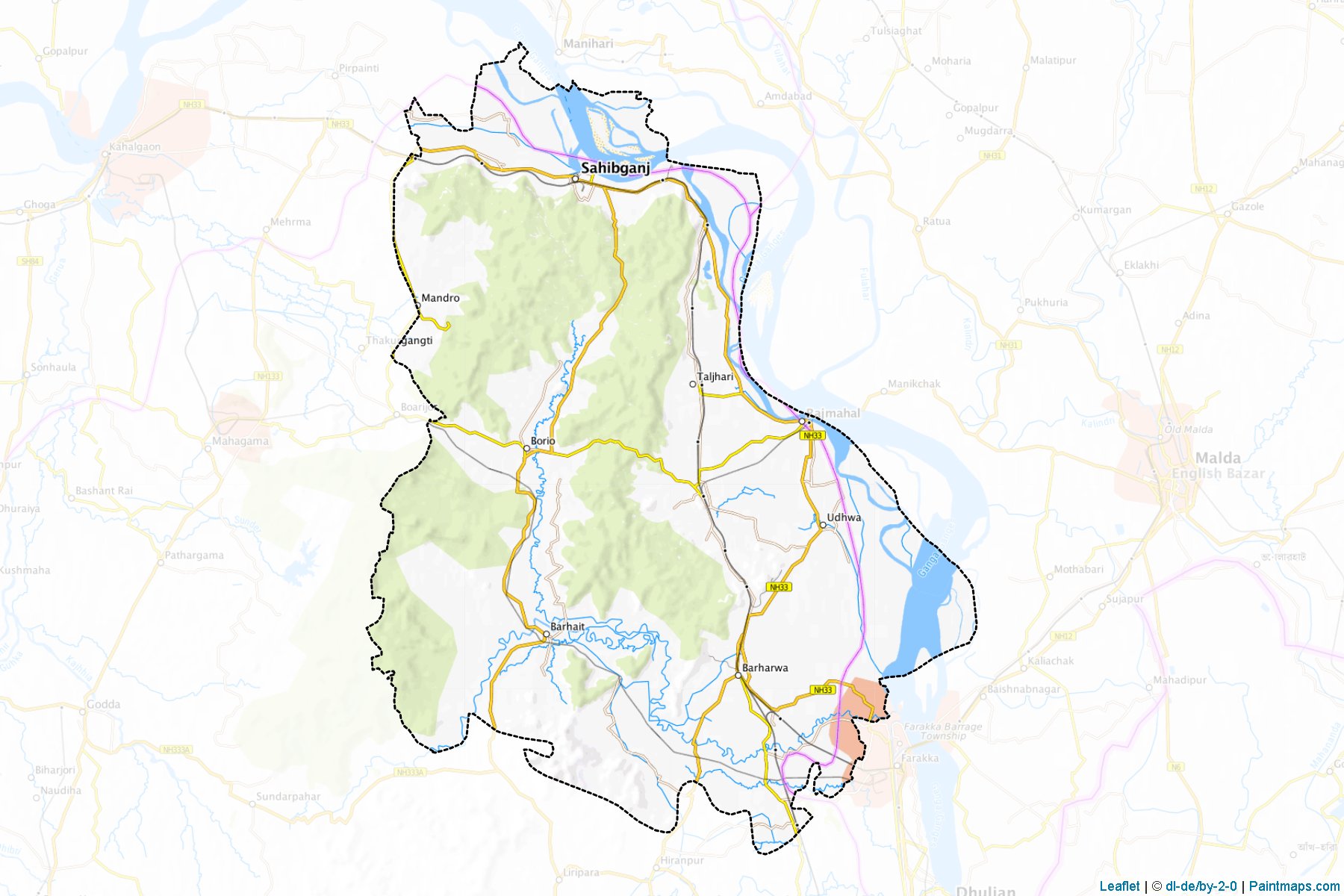 Sahibganj (Jharkhand) Map Cropping Samples-1