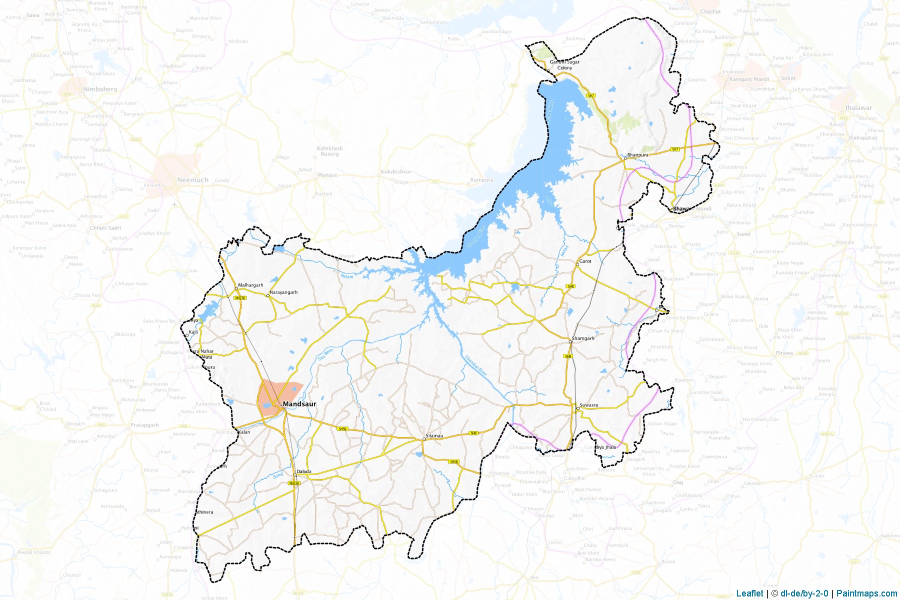 Mandsaur (Madhya Pradesh) Map Cropping Samples-1