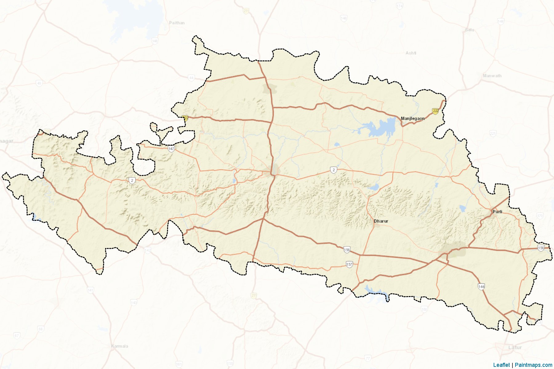 Bid (Maharashtra) Map Cropping Samples-2