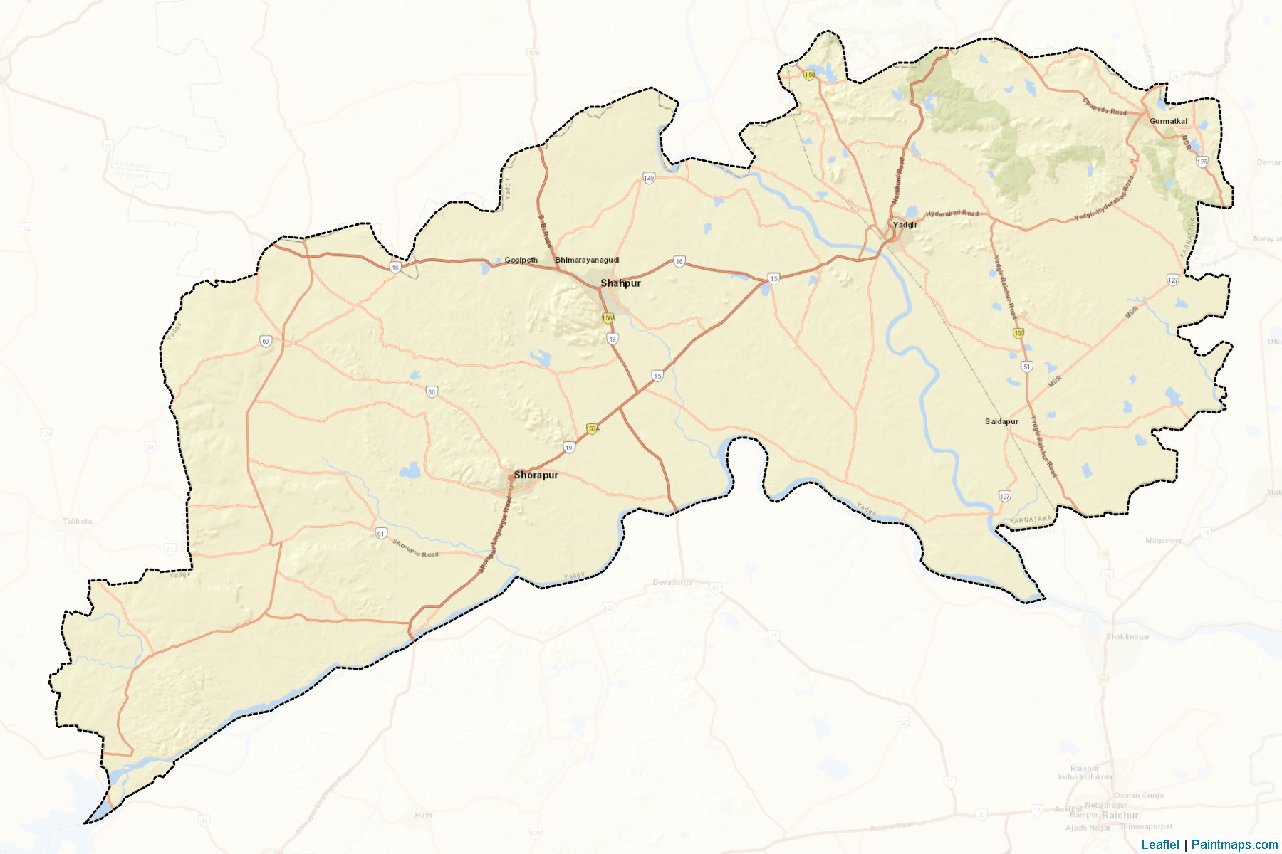 Yadgir (Karnataka) Map Cropping Samples-2