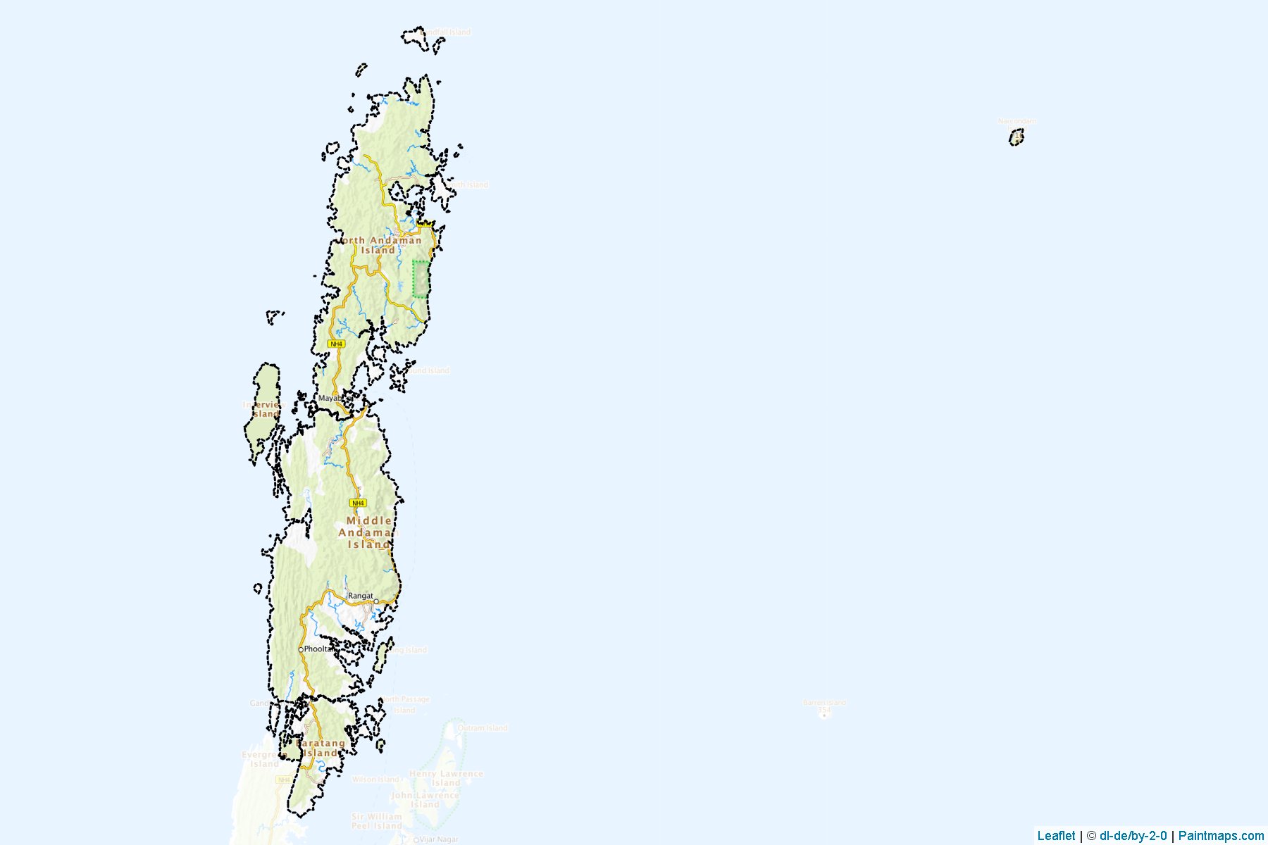 North and Middle Andaman (Andaman and Nicobar Islands) Map Cropping Samples-1