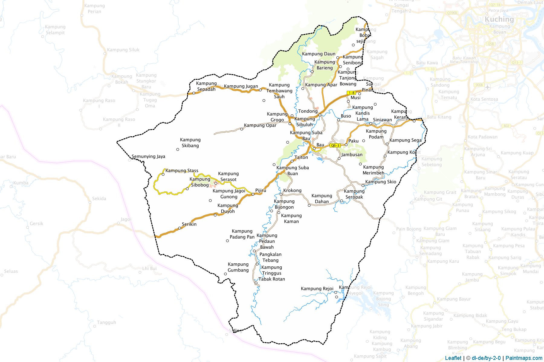 Bau (Sarawak) Map Cropping Samples-1