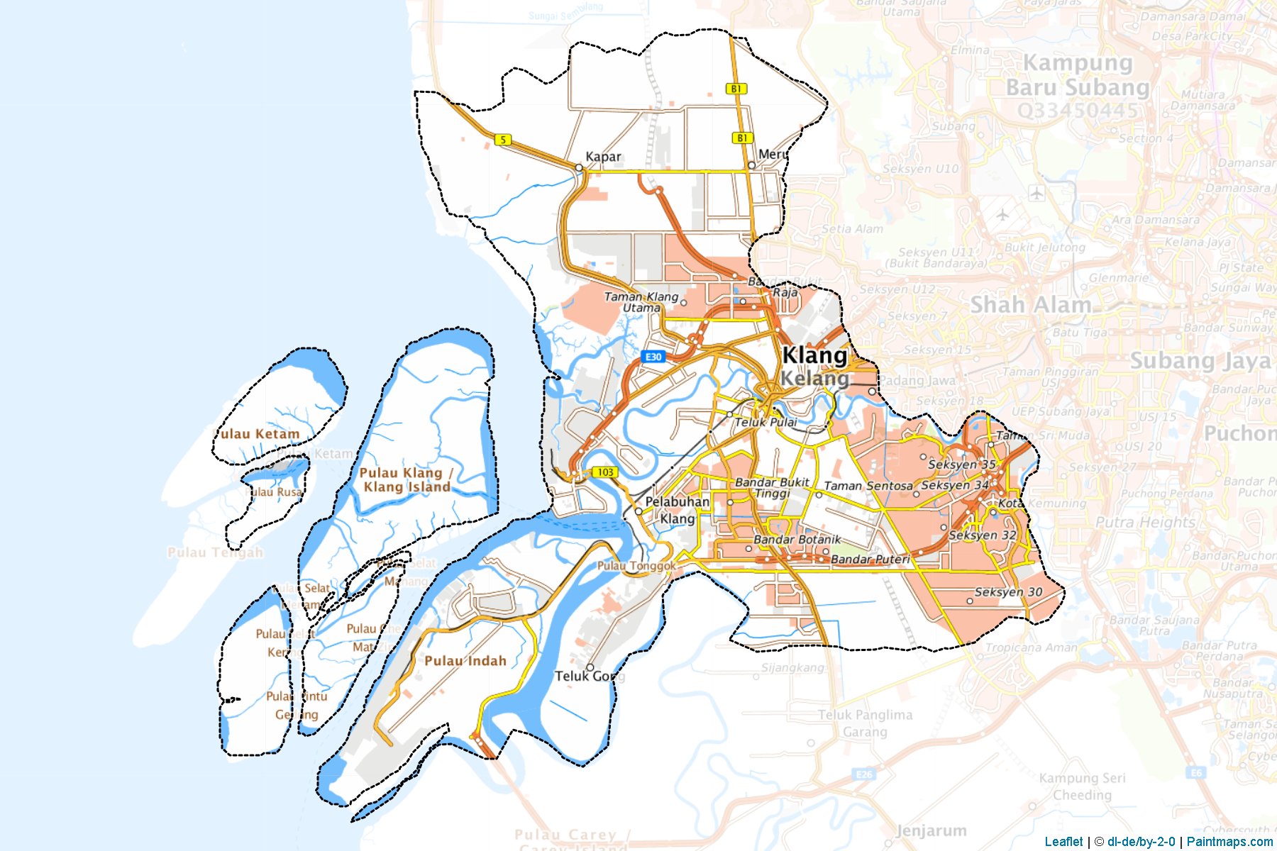 Klang (Selangor) Haritası Örnekleri-1