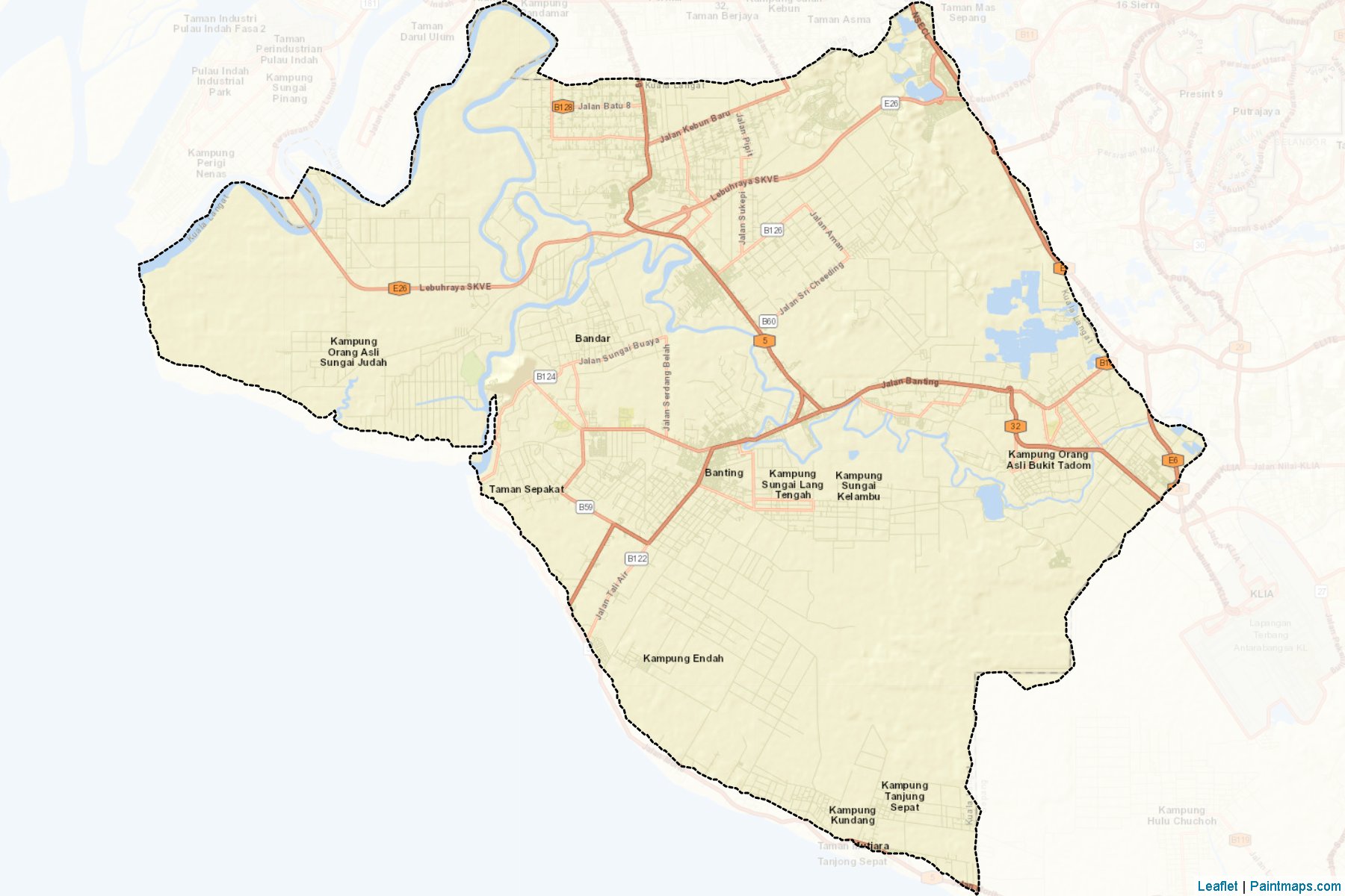 Kuala Langat (Selangor) Map Cropping Samples-2