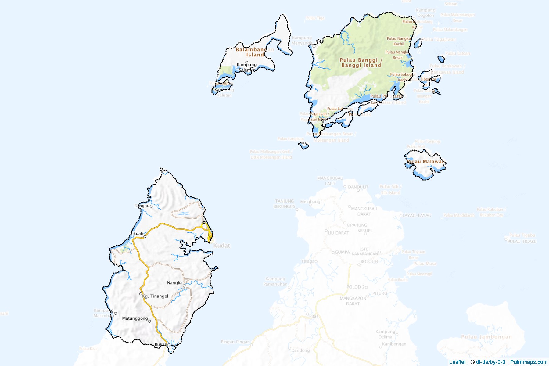 Kudat (Sabah) Map Cropping Samples-1