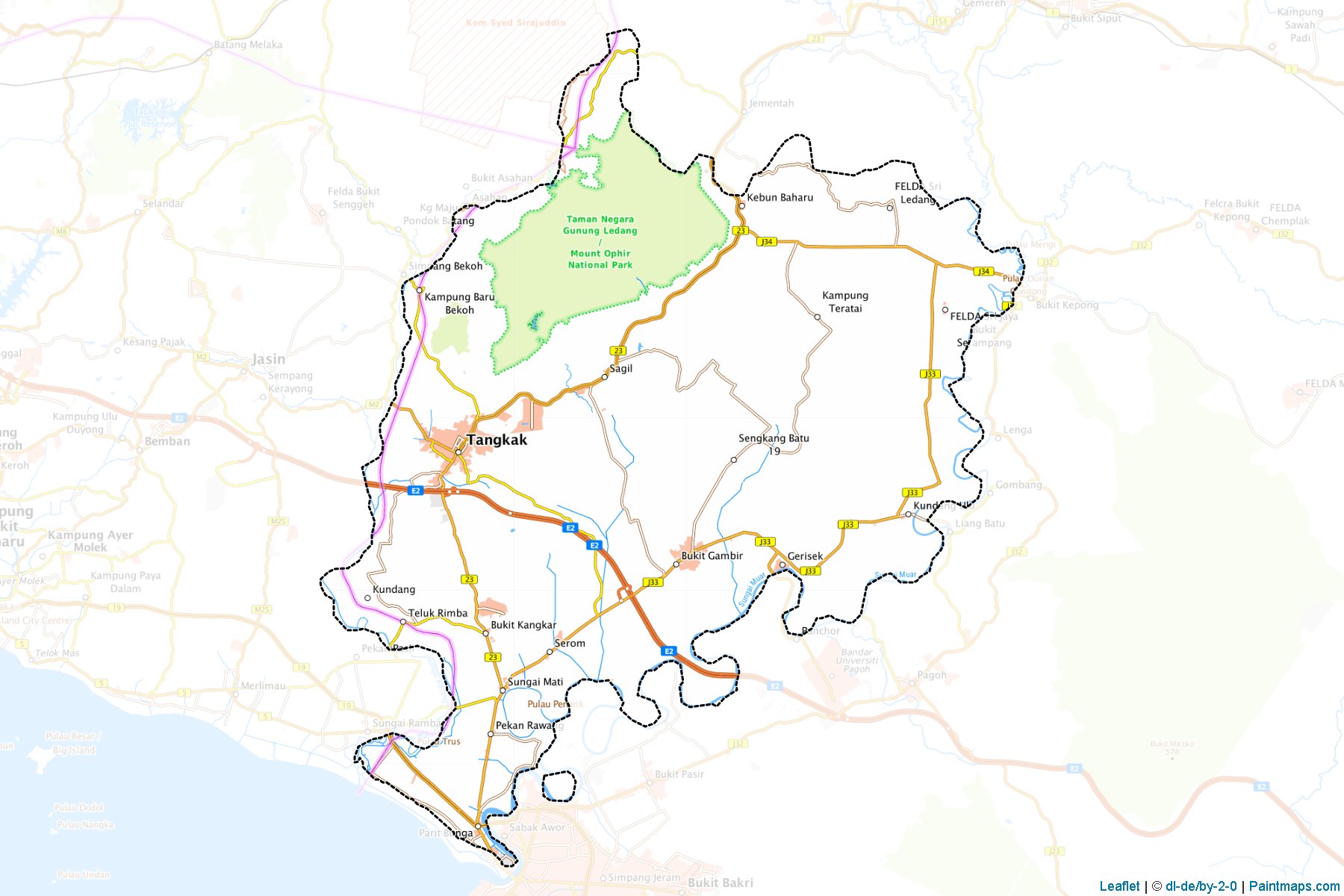 Ledang (Johor) Map Cropping Samples-1