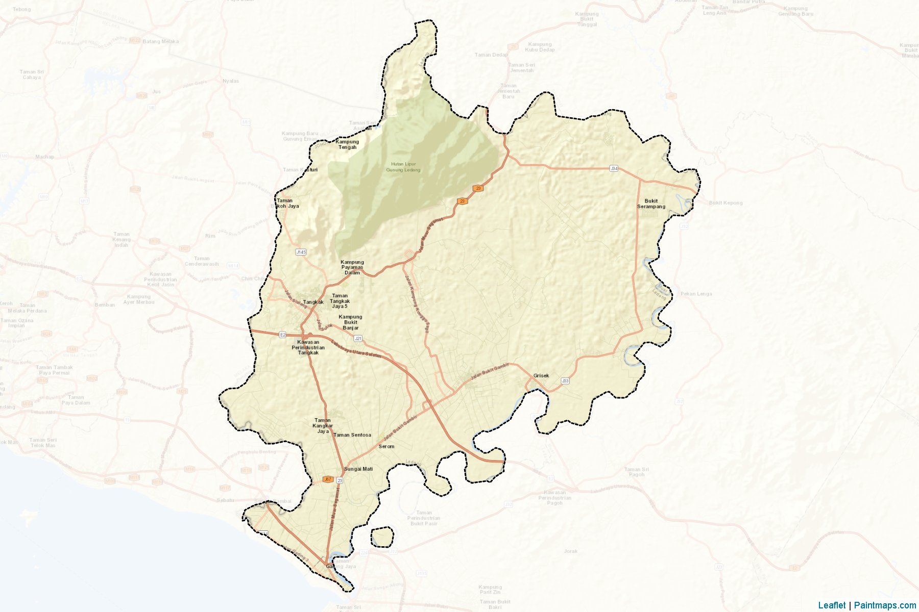 Ledang (Johor) Map Cropping Samples-2