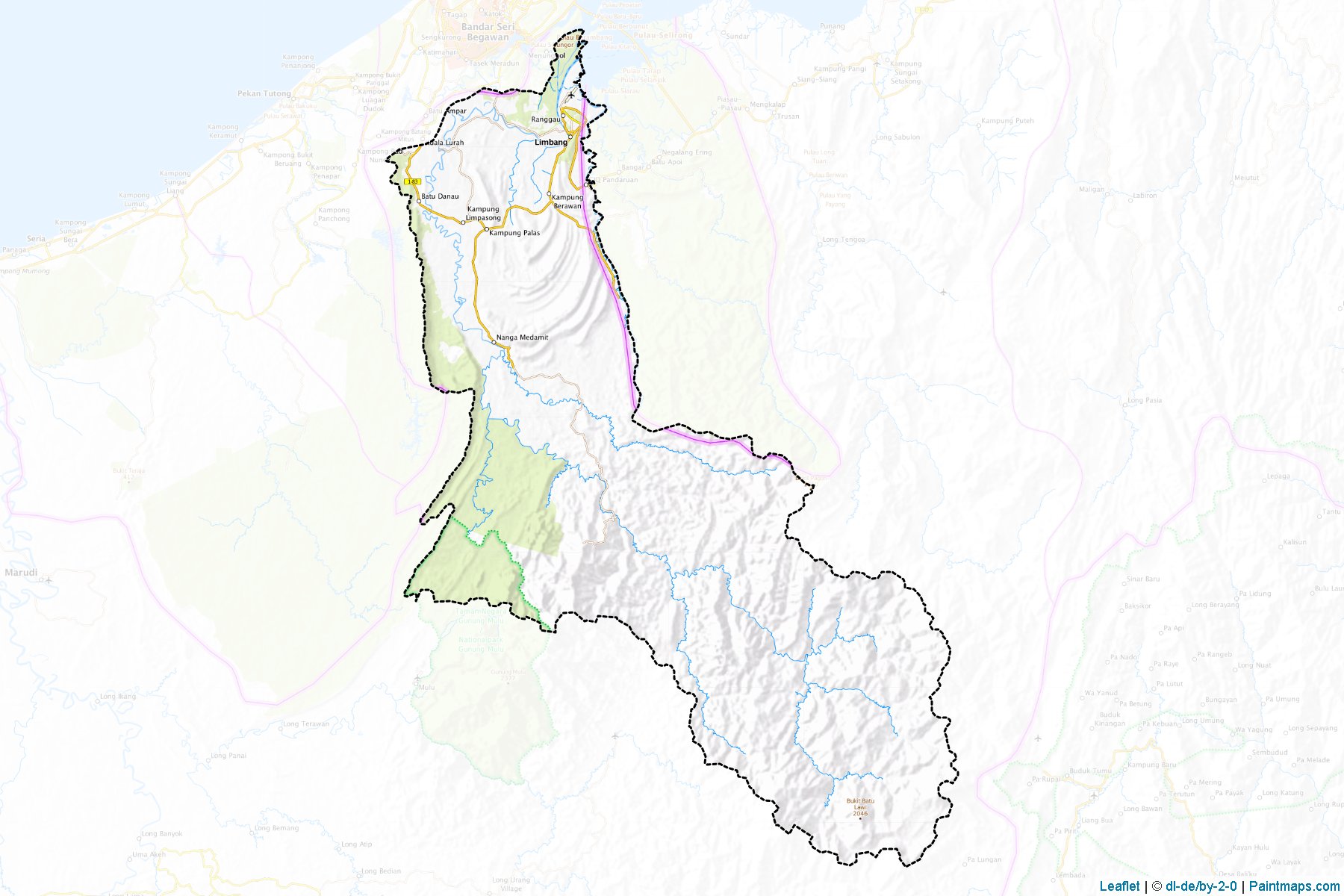 Limbang (Saravak) Haritası Örnekleri-1