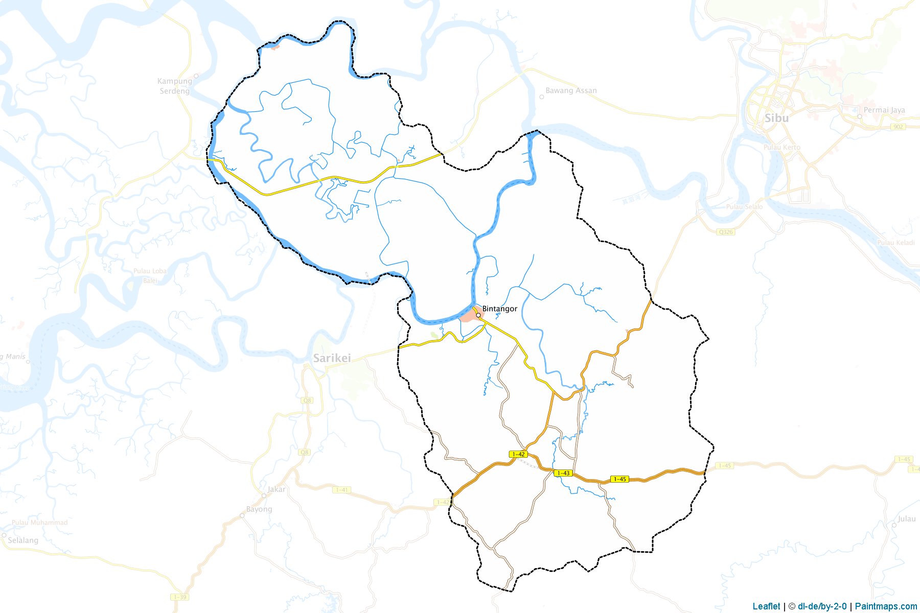 Meradong (Sarawak) Map Cropping Samples-1