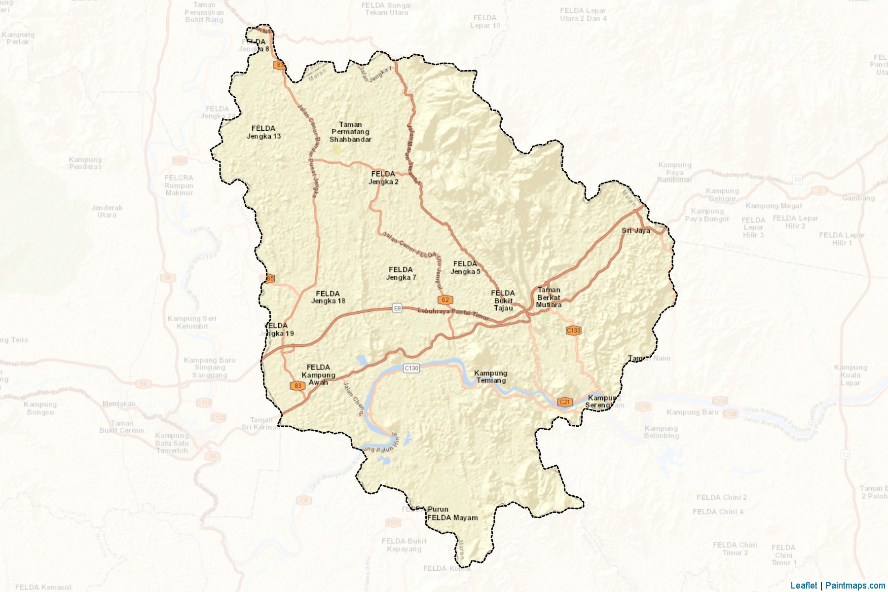 Maran (Pahang) Map Cropping Samples-2