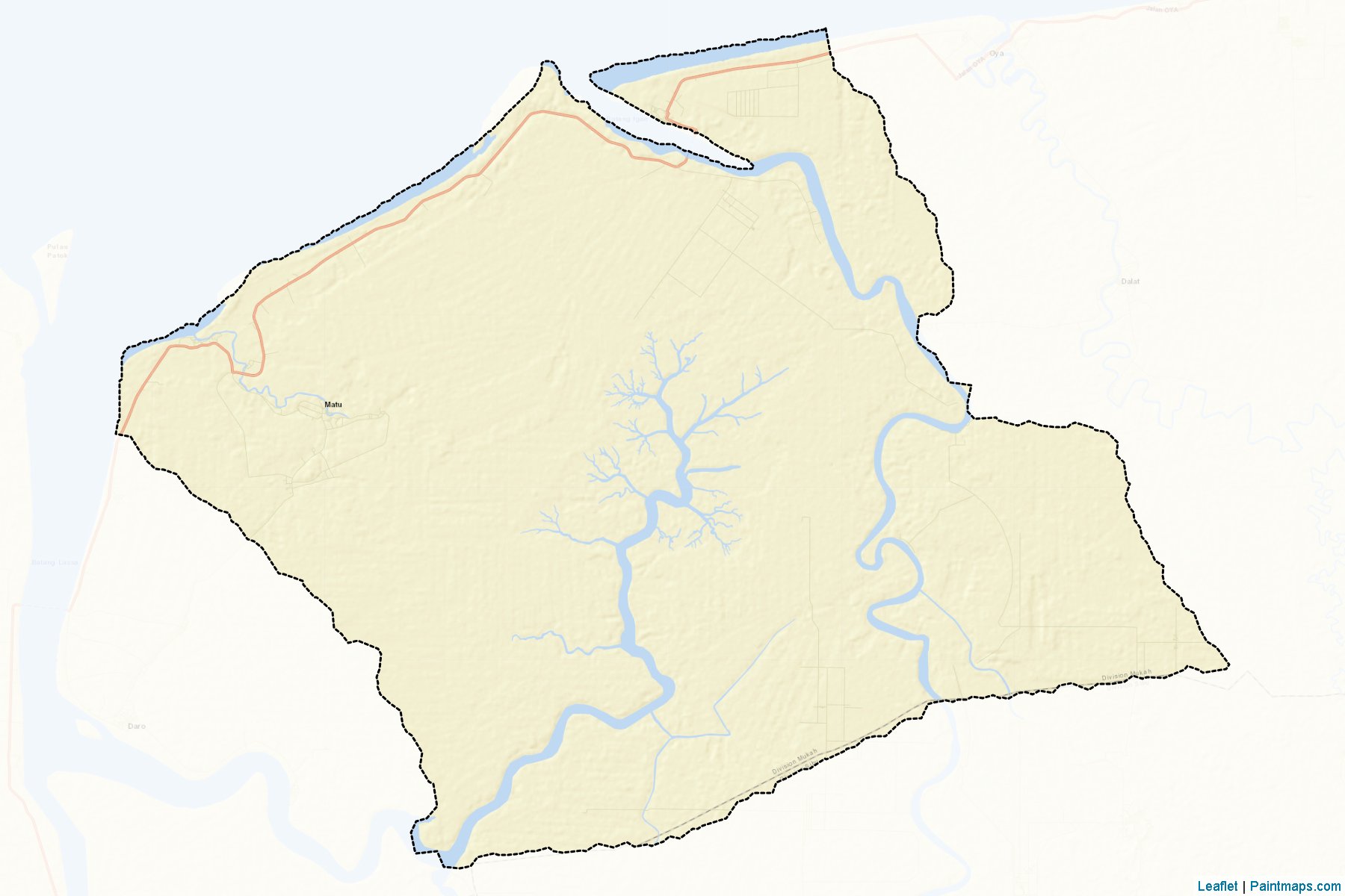 Muestras de recorte de mapas Matu (Sarawak)-2