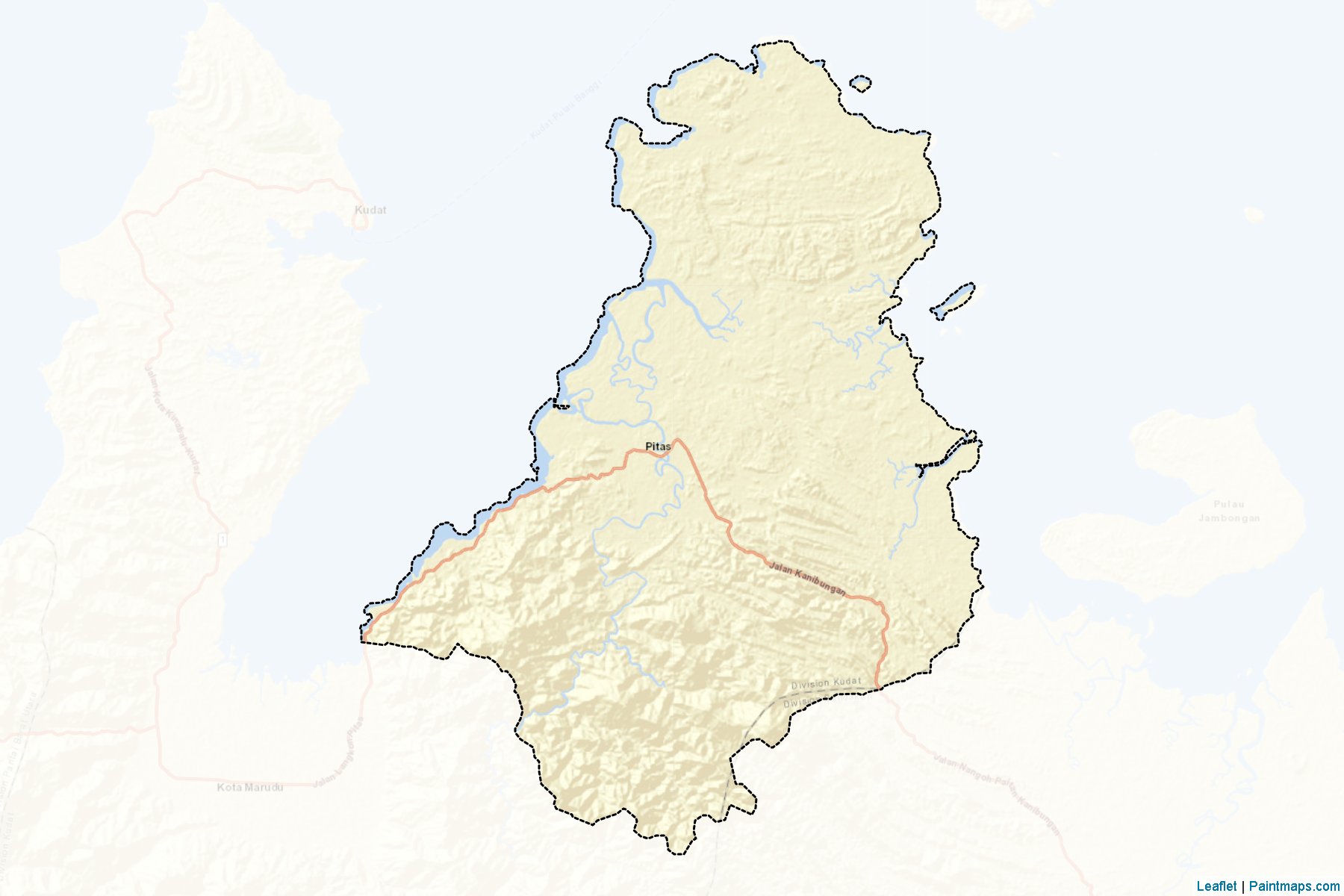 Muestras de recorte de mapas Pitas (Sabah)-2