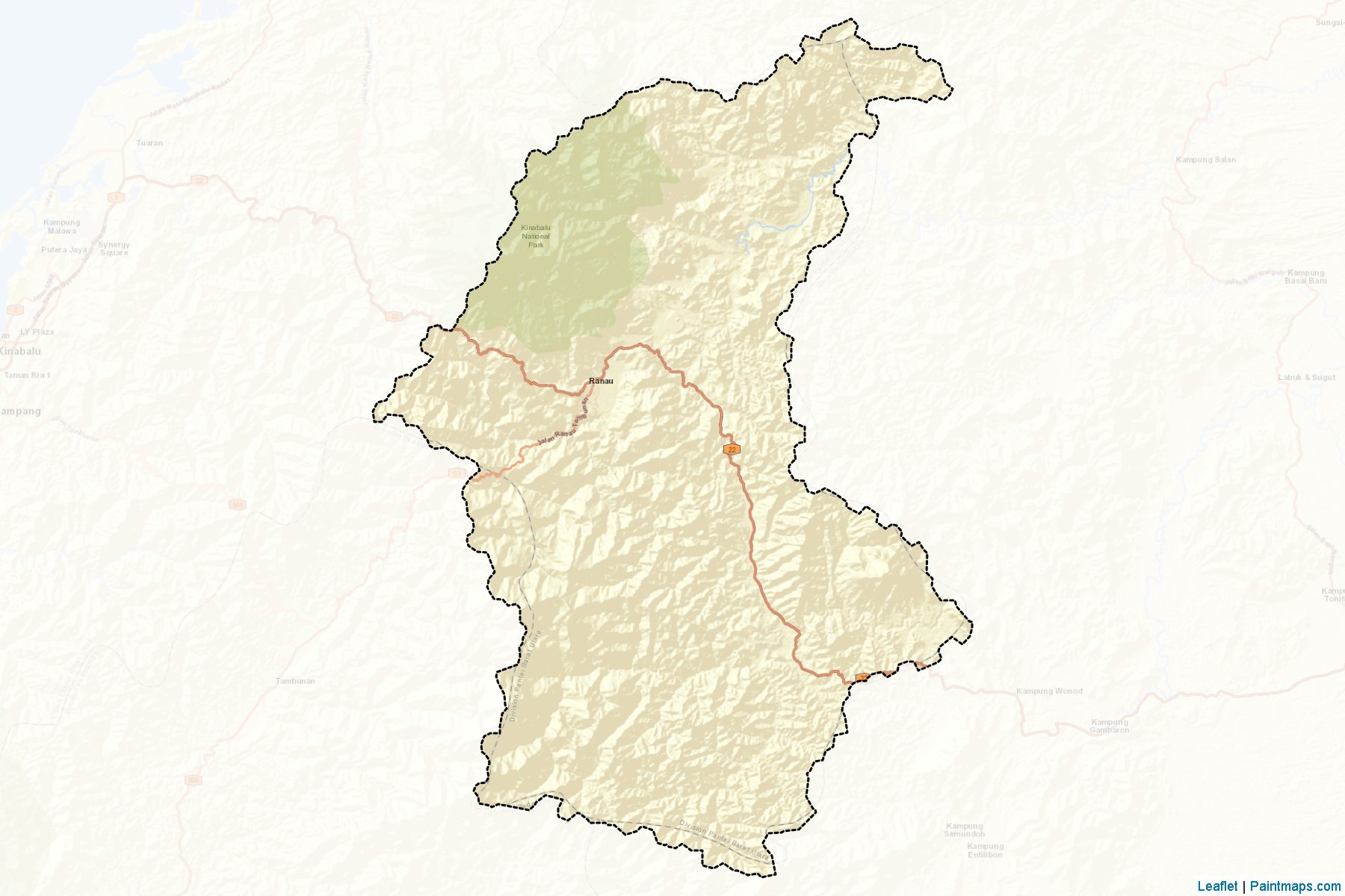 Ranau (Sabah) Map Cropping Samples-2