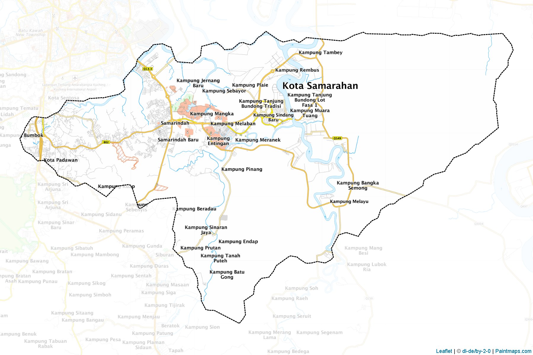 Samarahan (Sarawak) Map Cropping Samples-1