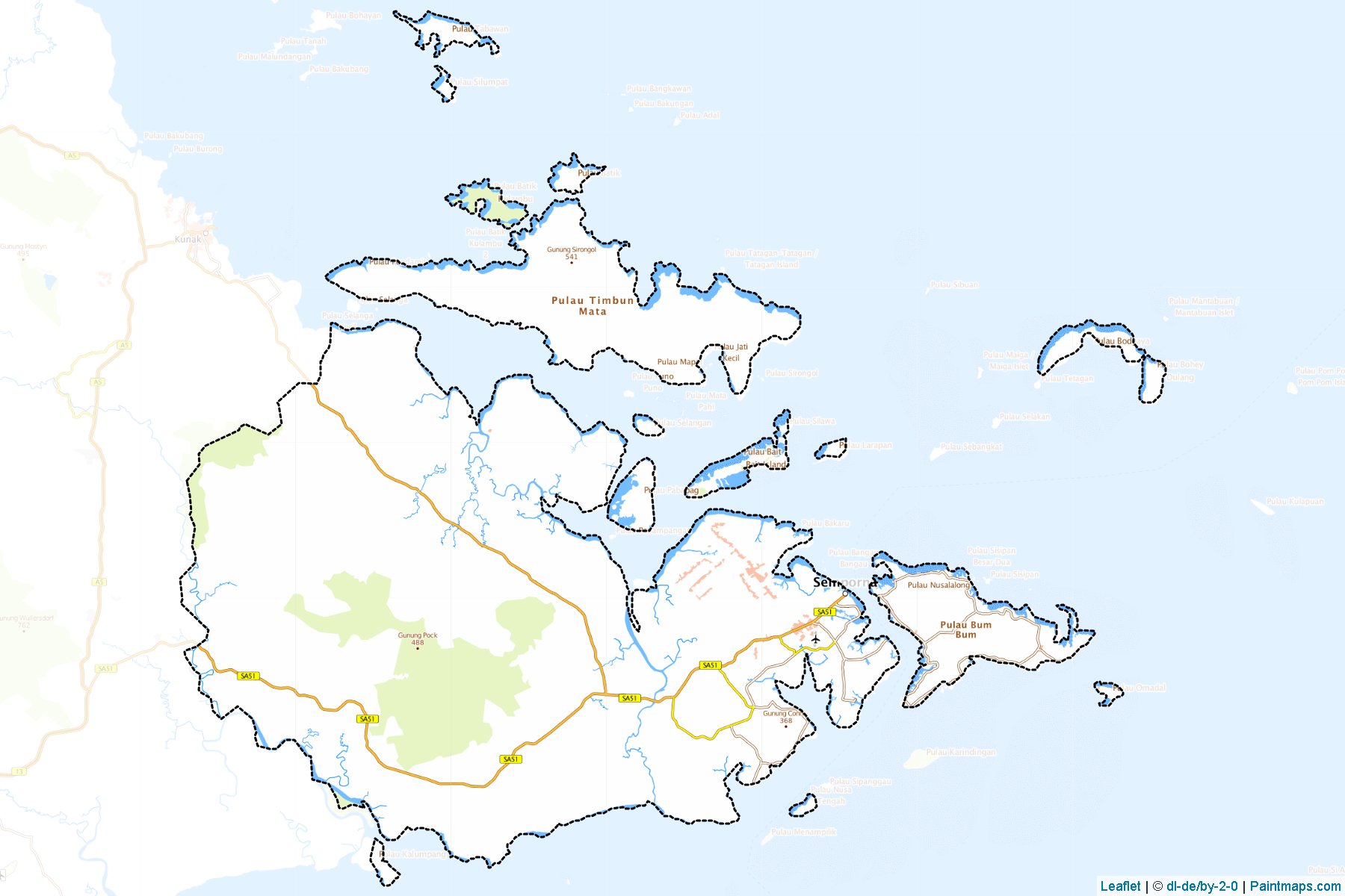 Semporna (Sabah) Haritası Örnekleri-1