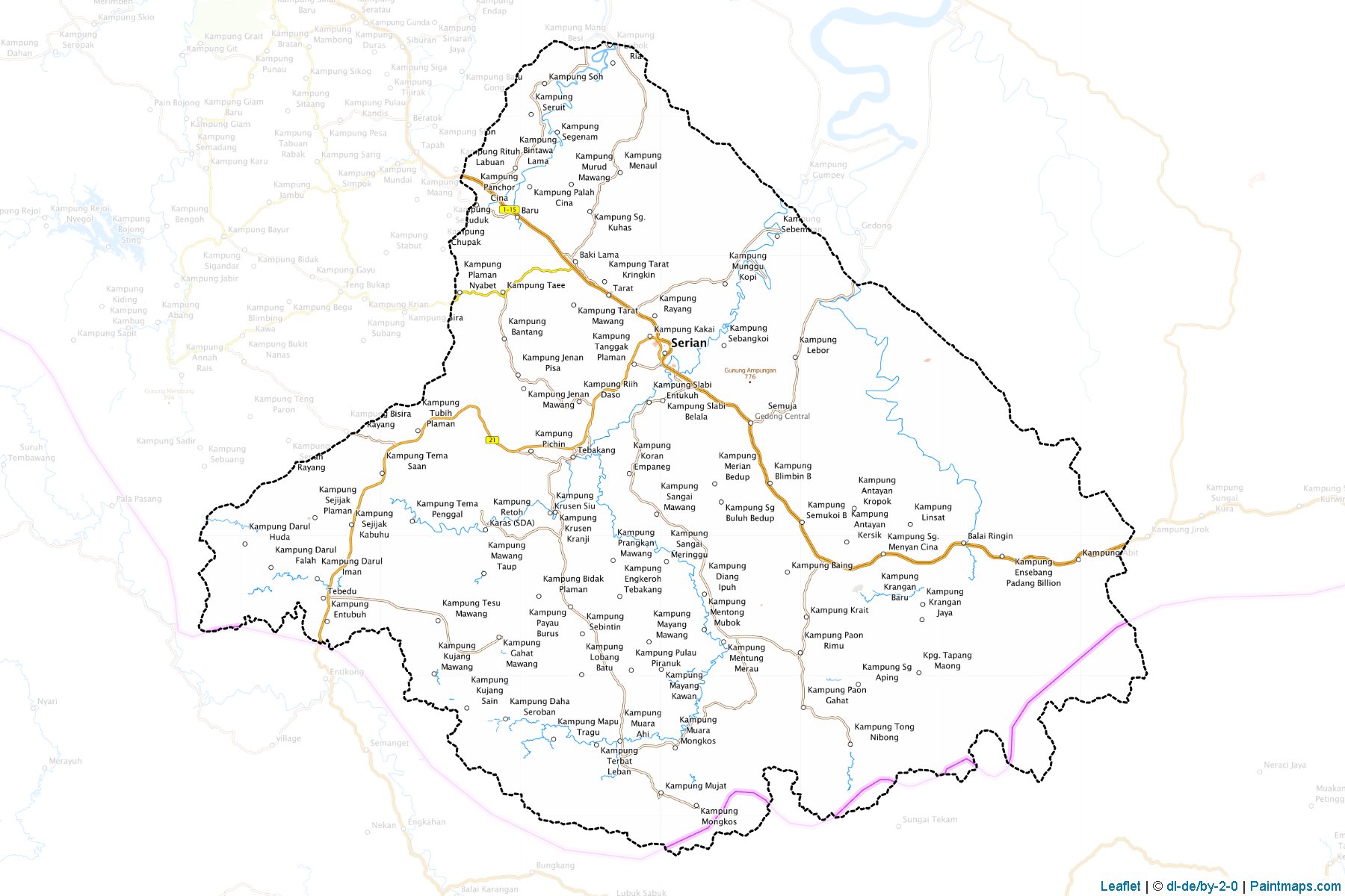 Serian (Sarawak) Map Cropping Samples-1