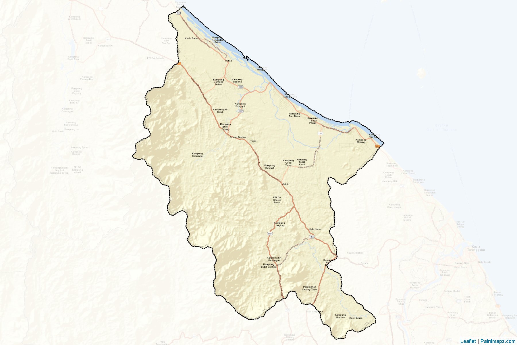 Muestras de recorte de mapas Setiu (Trengganu)-2