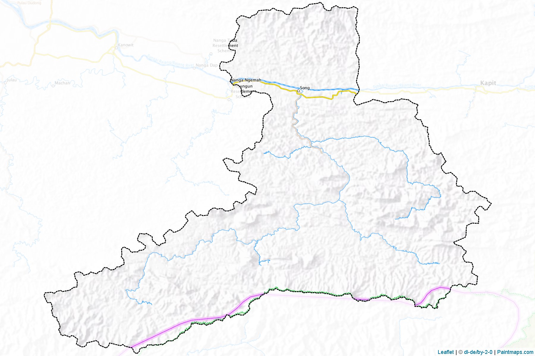 Muestras de recorte de mapas Song (Sarawak)-1