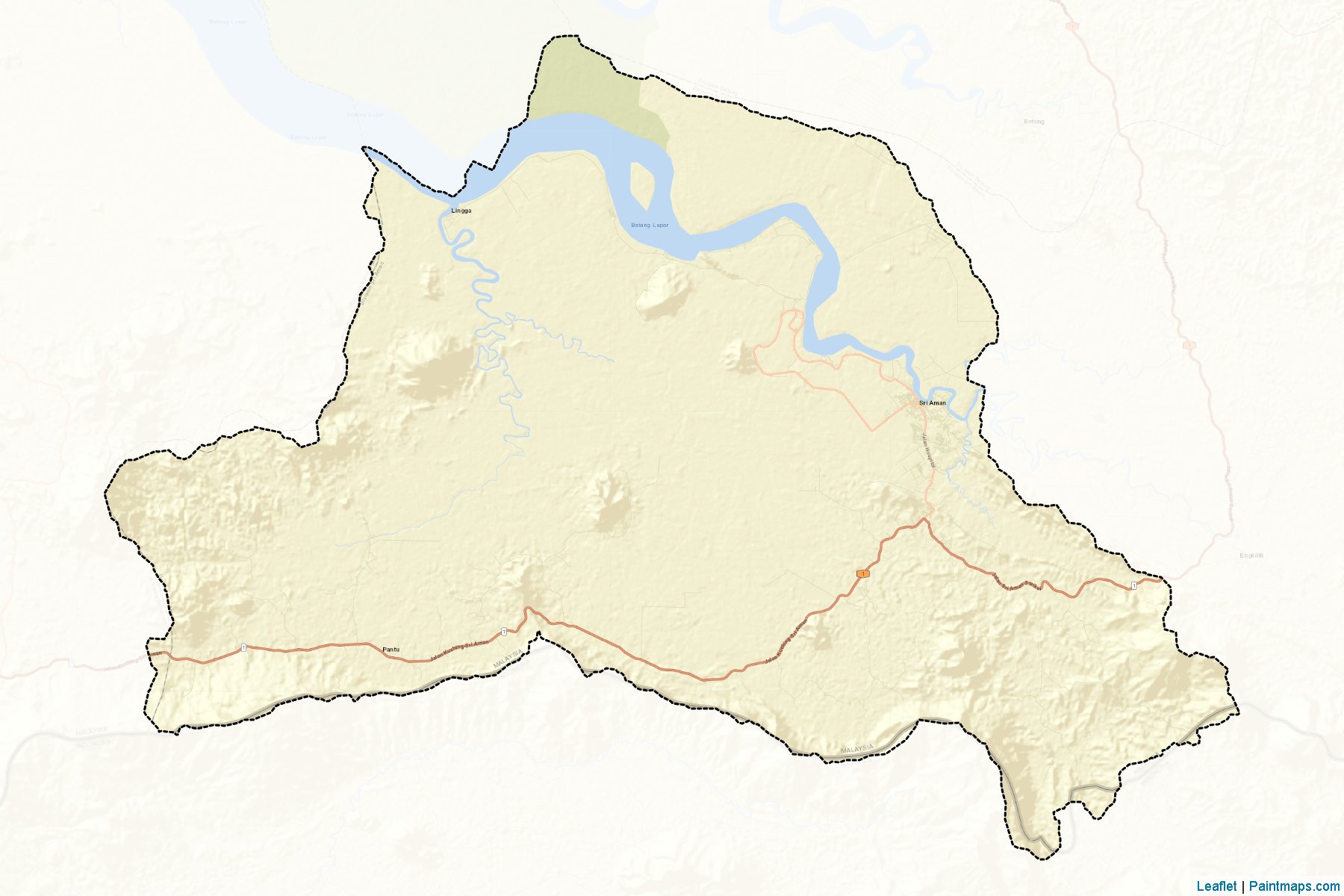 Sri Aman (Sarawak) Map Cropping Samples-2