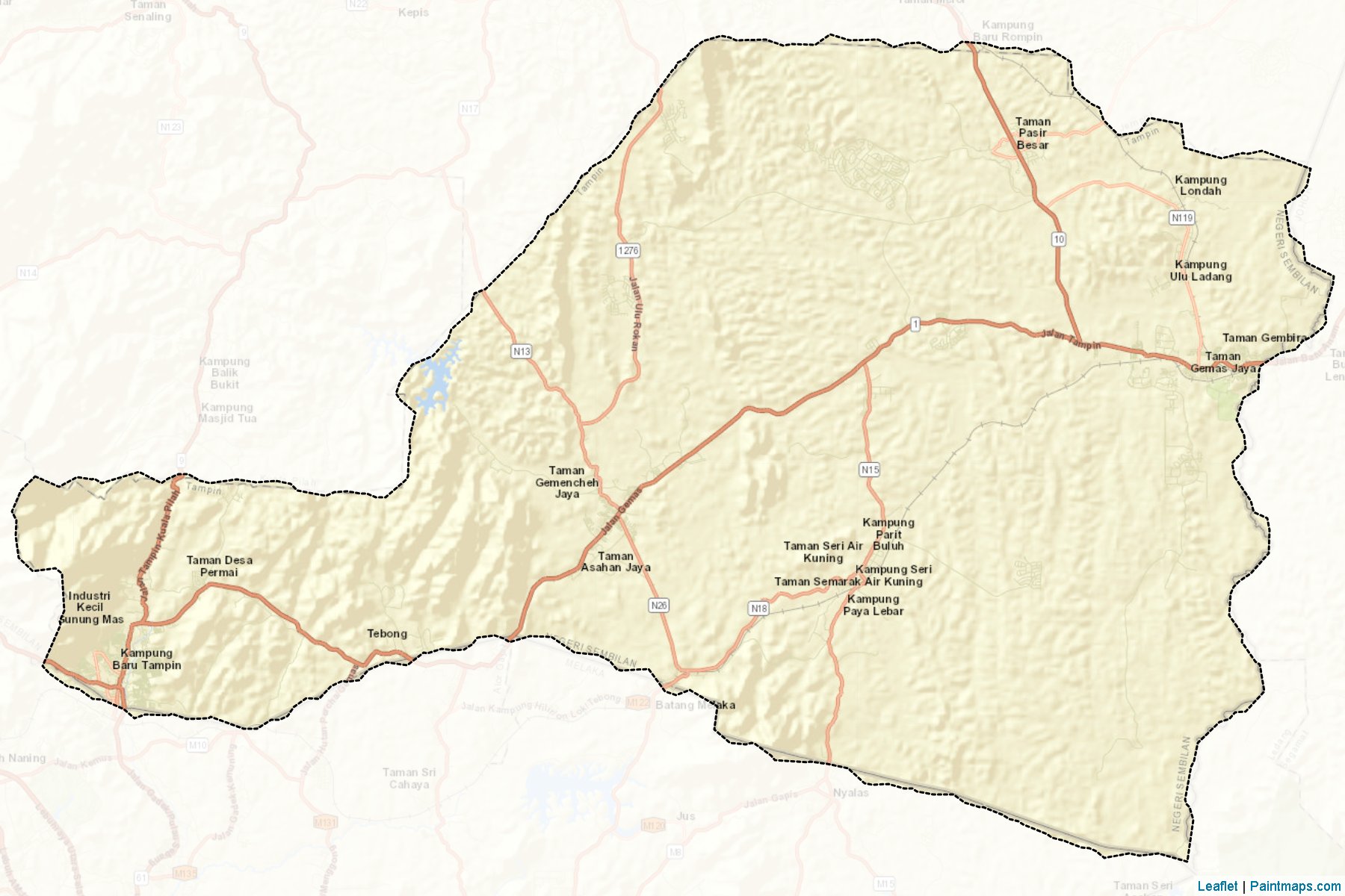 Tampin (Negeri Sembilan) Haritası Örnekleri-2