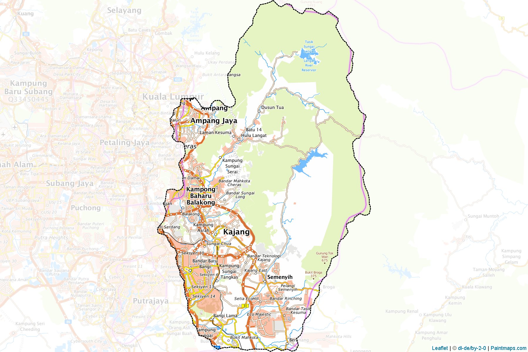 Ulu Langat (Selangor) Map Cropping Samples-1