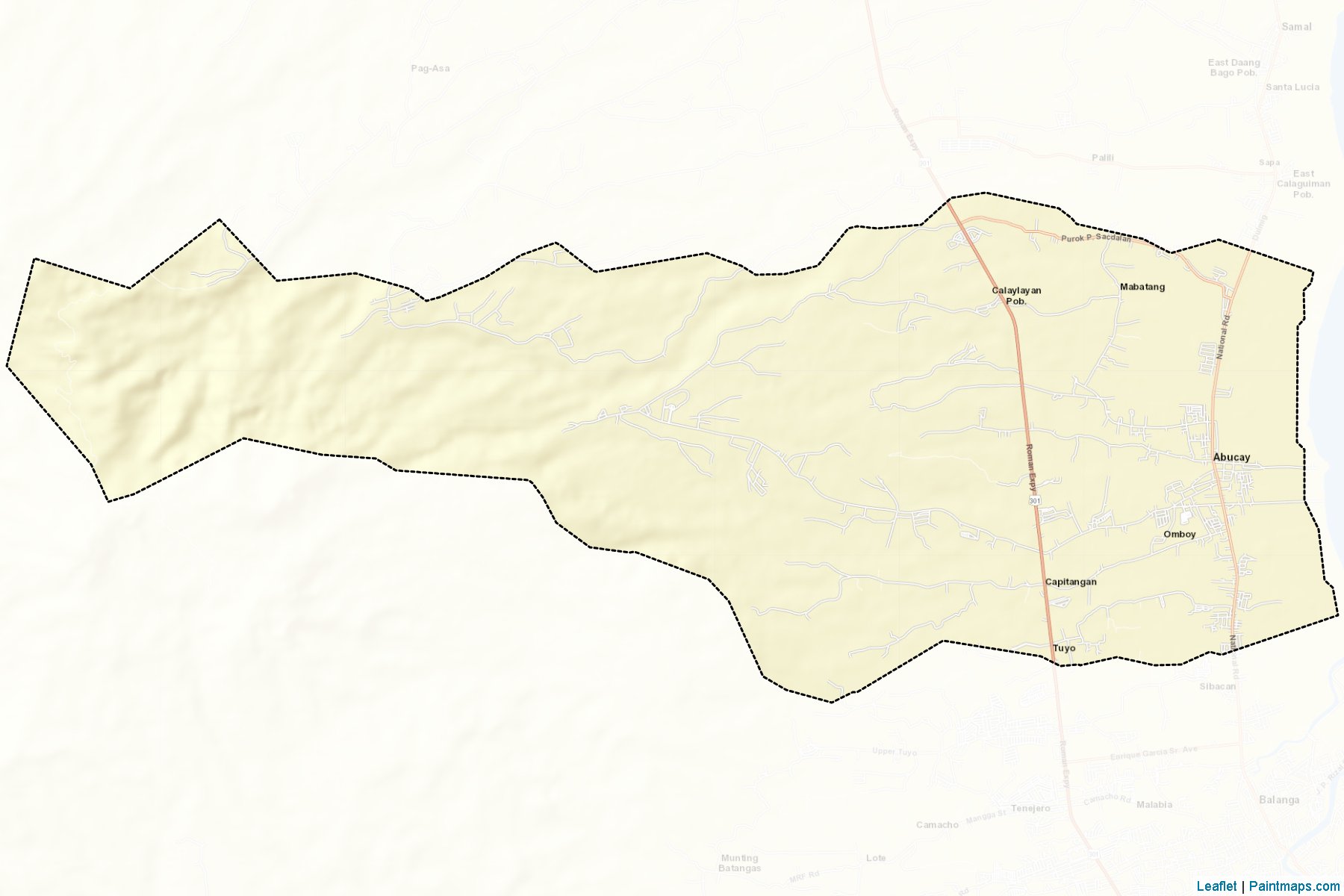 Muestras de recorte de mapas Abucay (Bataan)-2