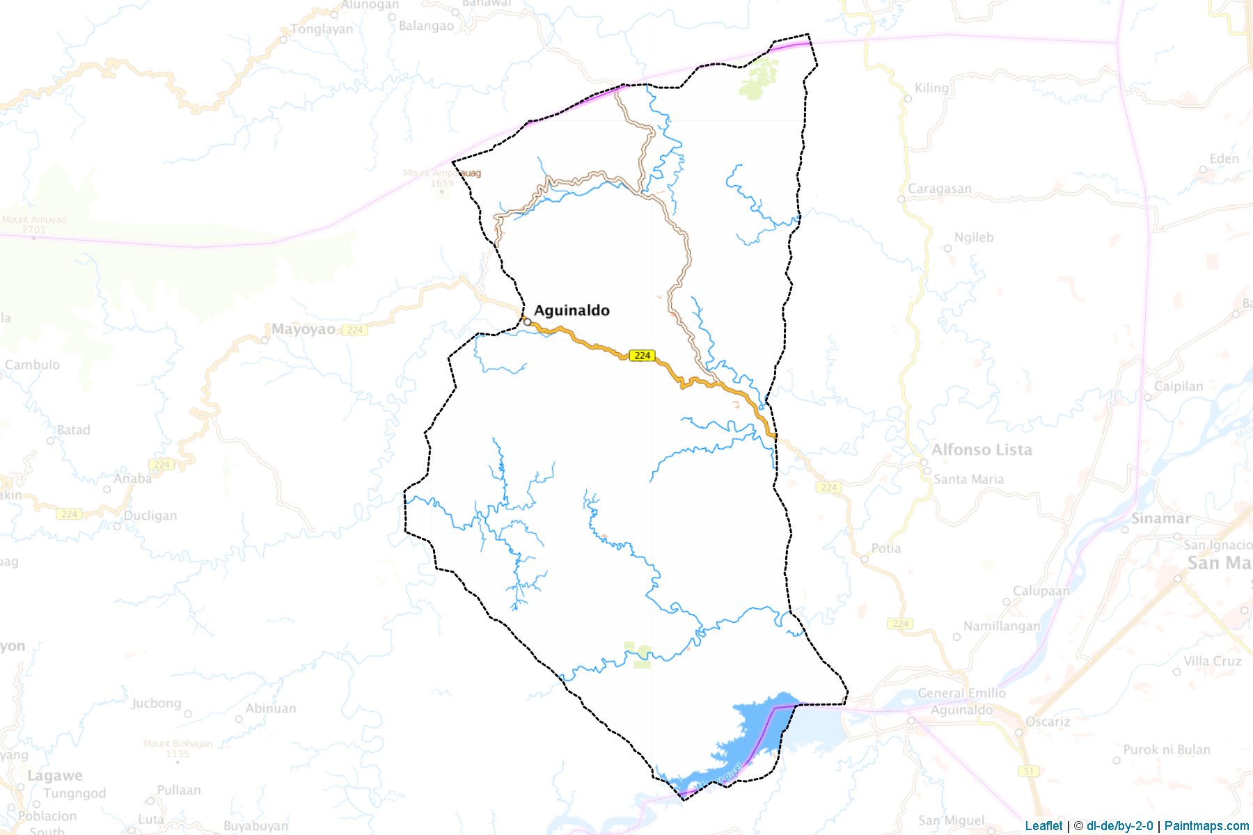 Muestras de recorte de mapas Aguinaldo (Ifugao)-1