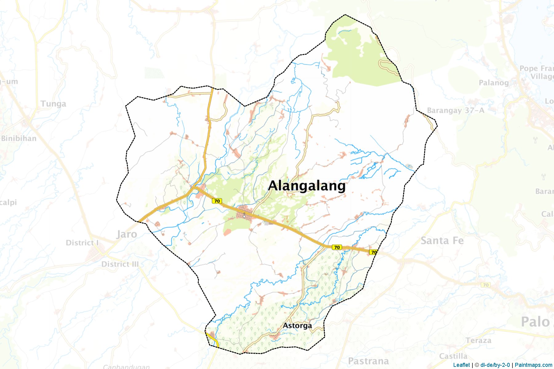 Muestras de recorte de mapas Alangalang (Leyte)-1