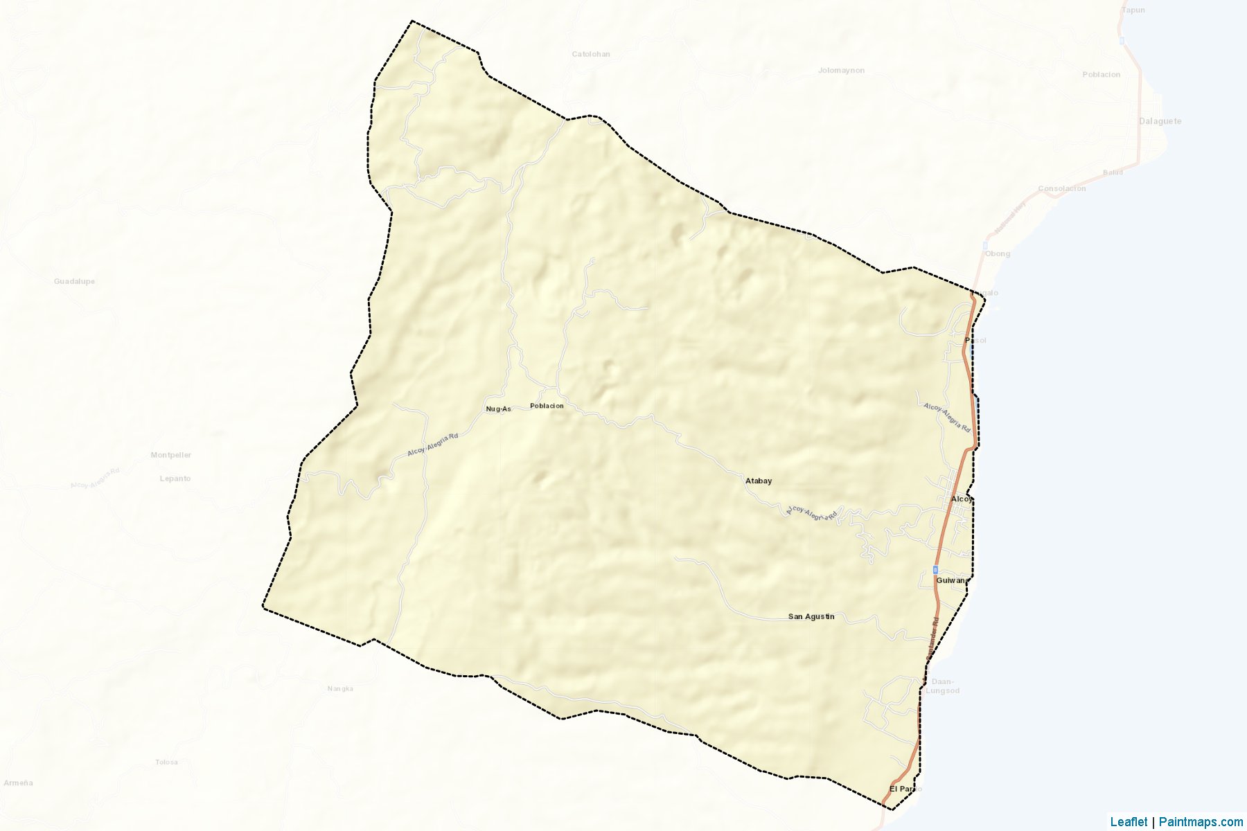 Muestras de recorte de mapas Alcoy (Cebu)-2